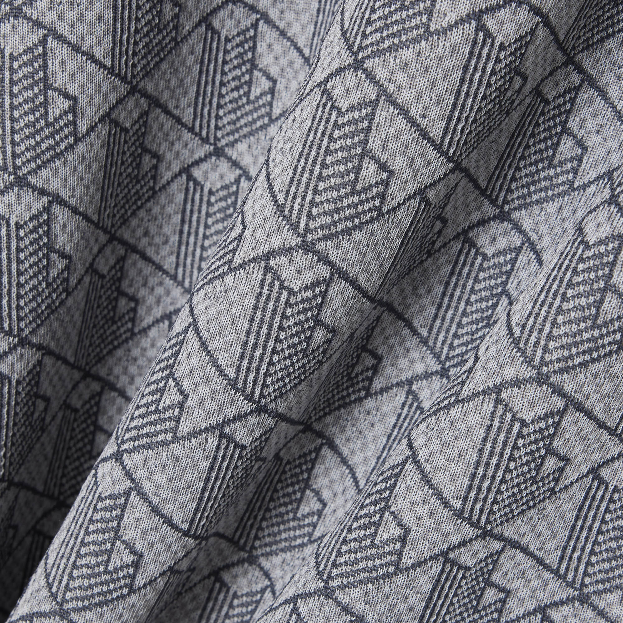 Lacoste Erkek Classic Fit Monogram Gri Polo görsel 6