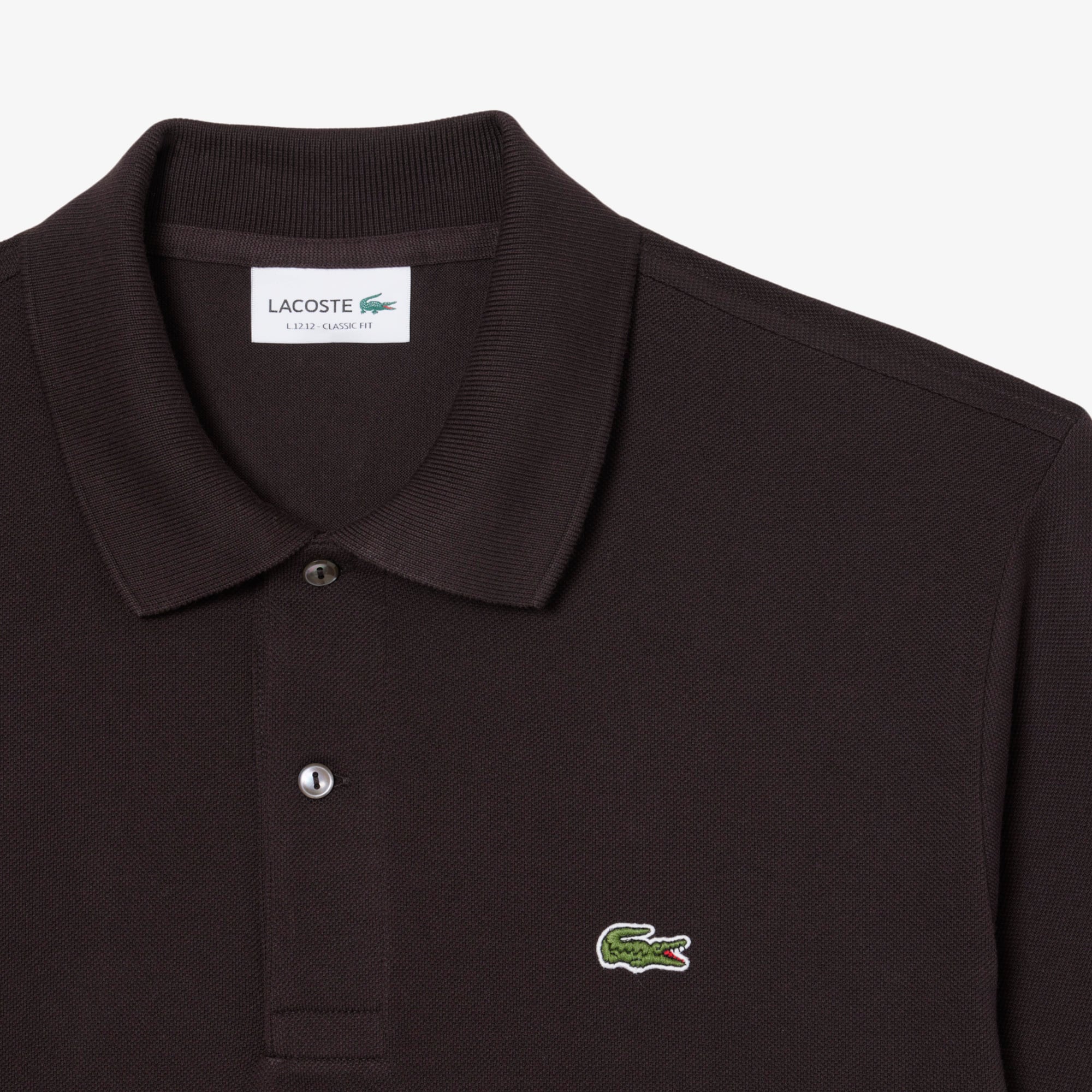 Lacoste L.12.12 Erkek Classic Fit Kahverengi Polo görsel 3