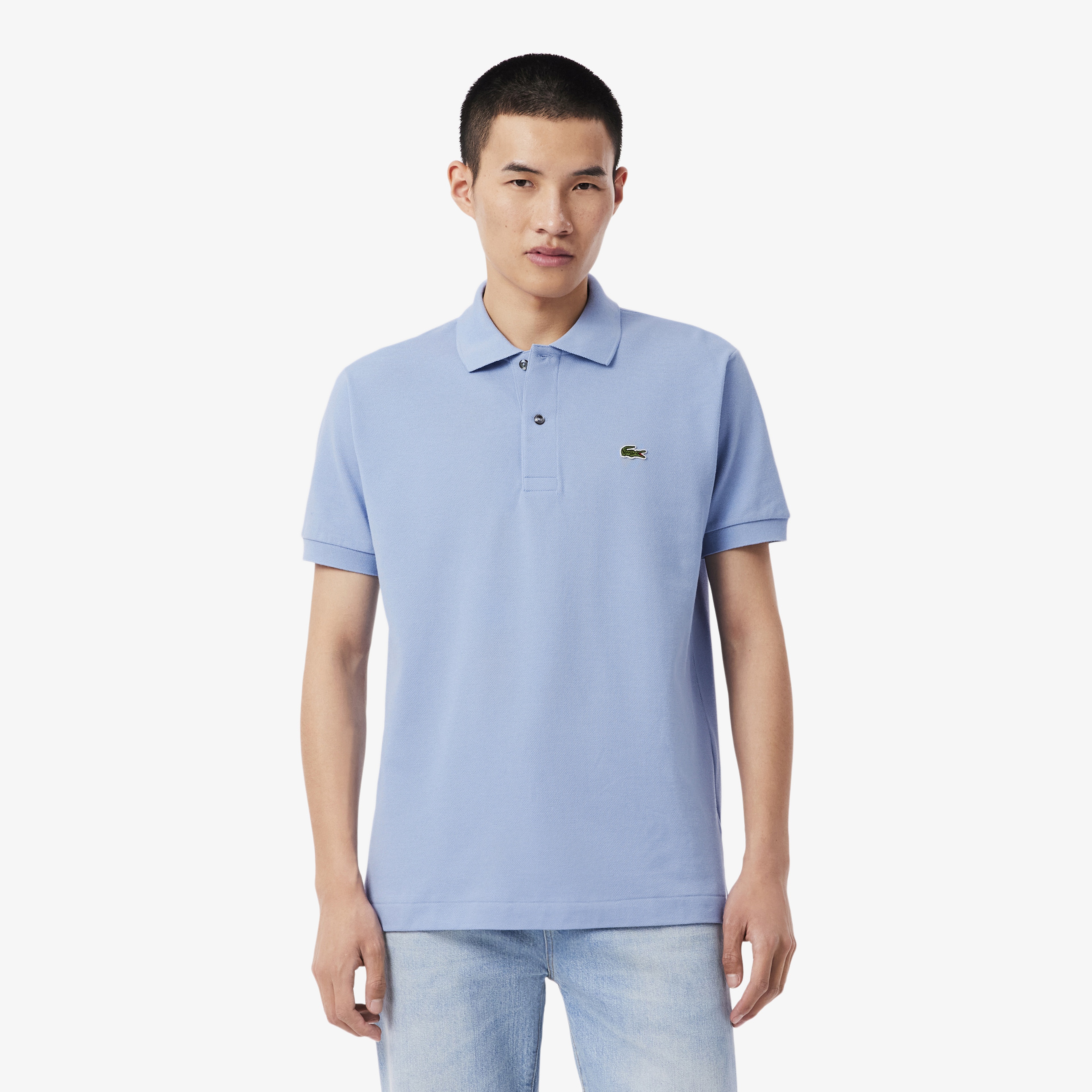 L.12.12 Erkek Classic Fit Mavi Polo