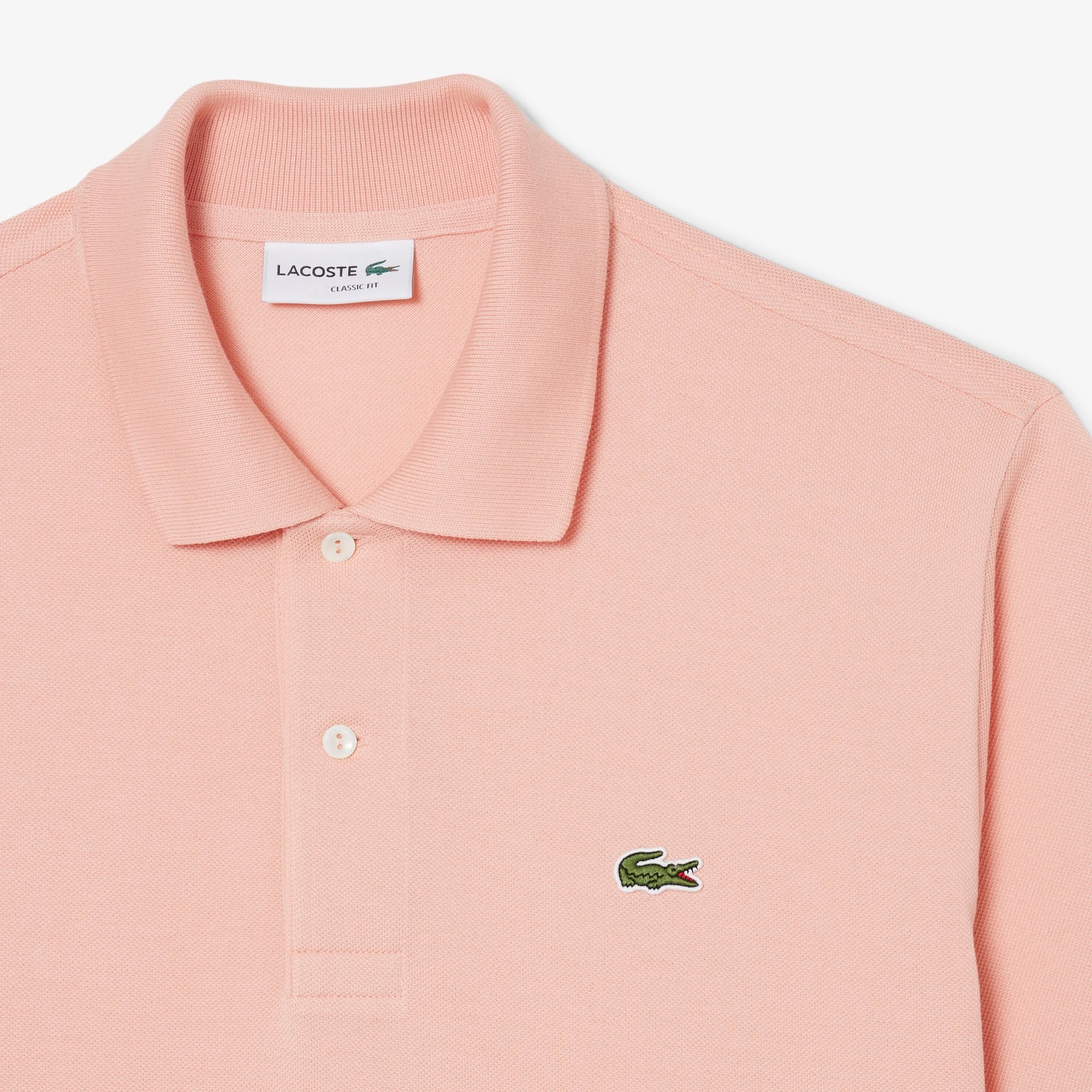 L.12.12 Erkek Classic Fit Pembe Polo