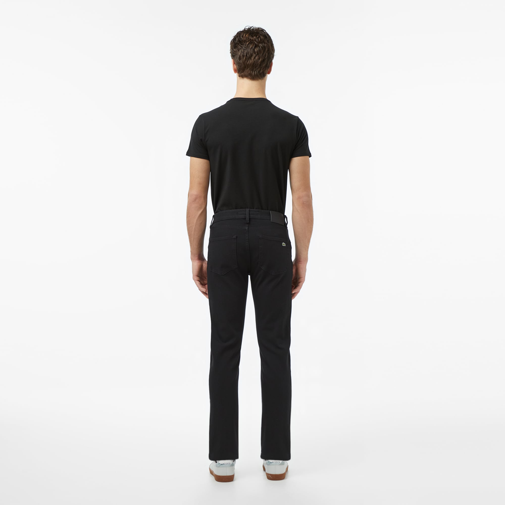 Lacoste Erkek Slim Fit Siyah Jean Pantolon görsel 2