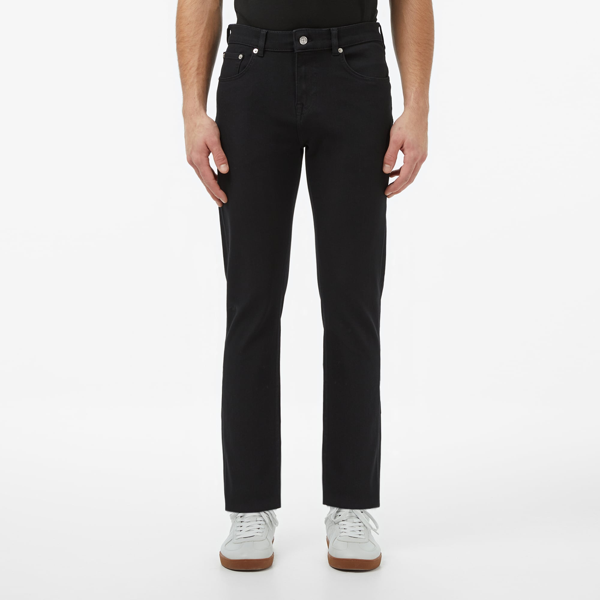 Lacoste Erkek Slim Fit Siyah Jean Pantolon görsel 6