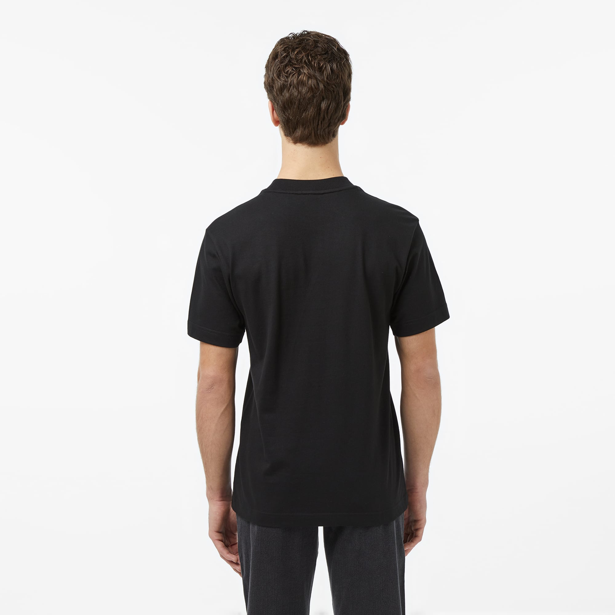 Lacoste Erkek Relaxed Fit Bisiklet Yaka Siyah T-Shirt görsel 2