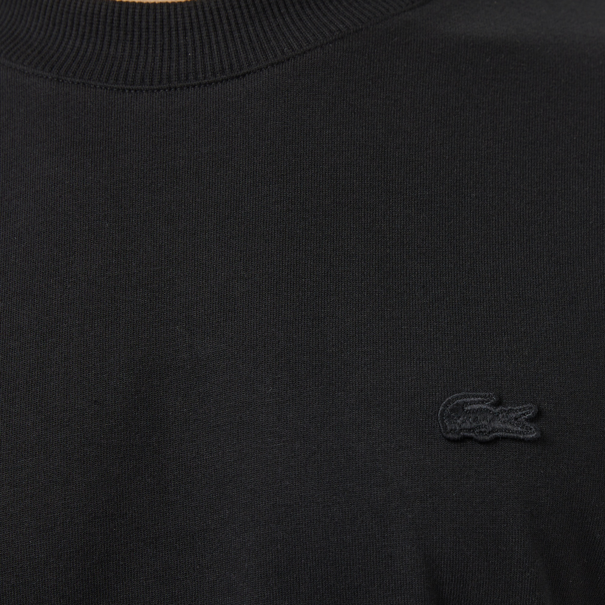 Erkek Relaxed Fit Bisiklet Yaka Siyah T-Shirt