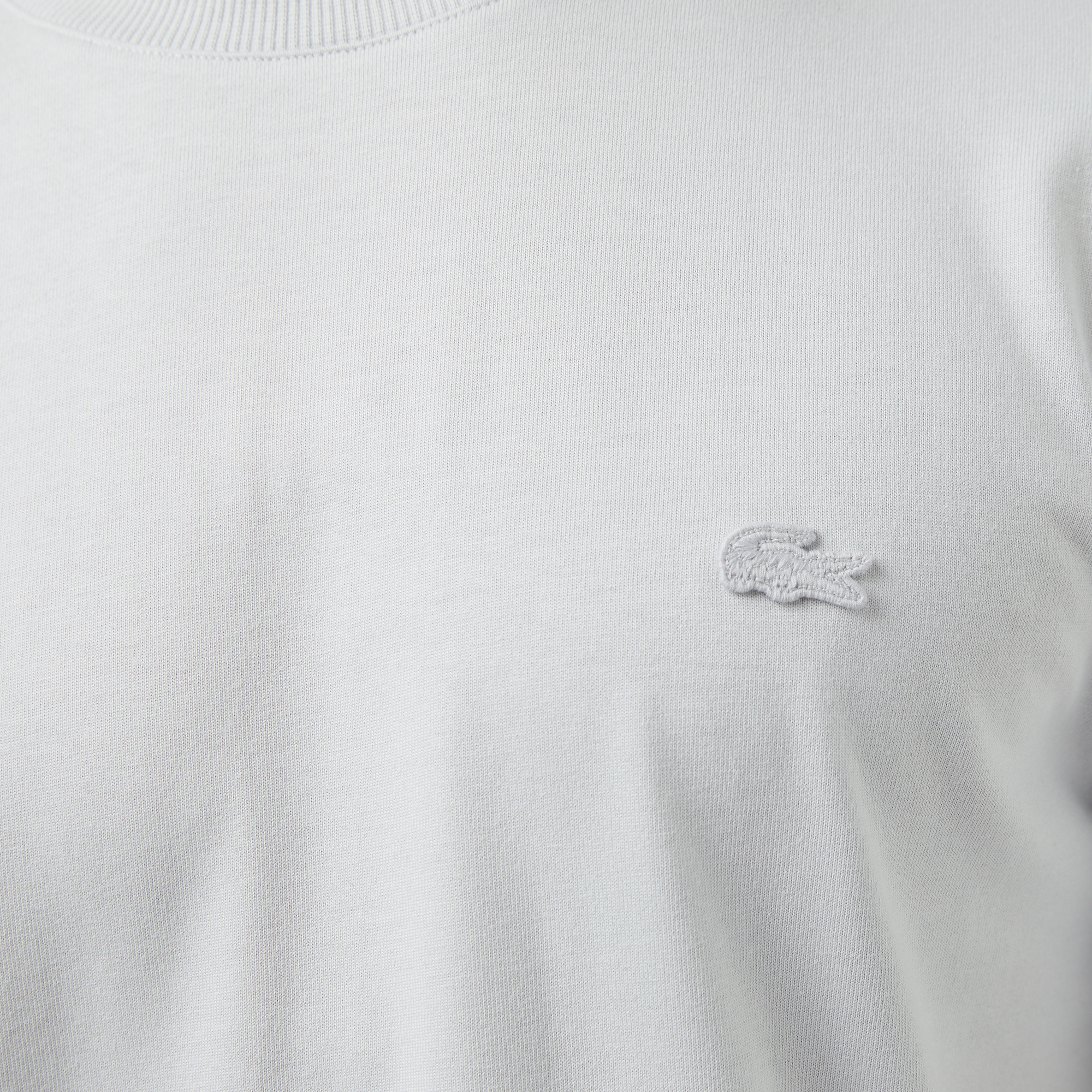 Lacoste Erkek Relaxed Fit Bisiklet Yaka Gri T-Shirt görsel 7