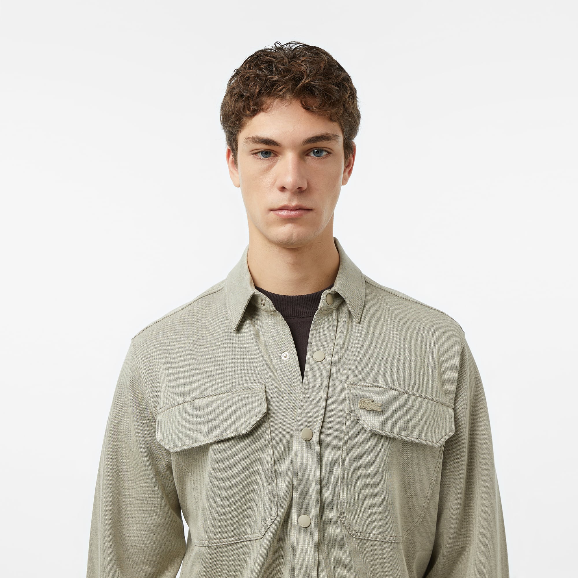 Lacoste Erkek Regular Fit Bej Gömlek görsel 6