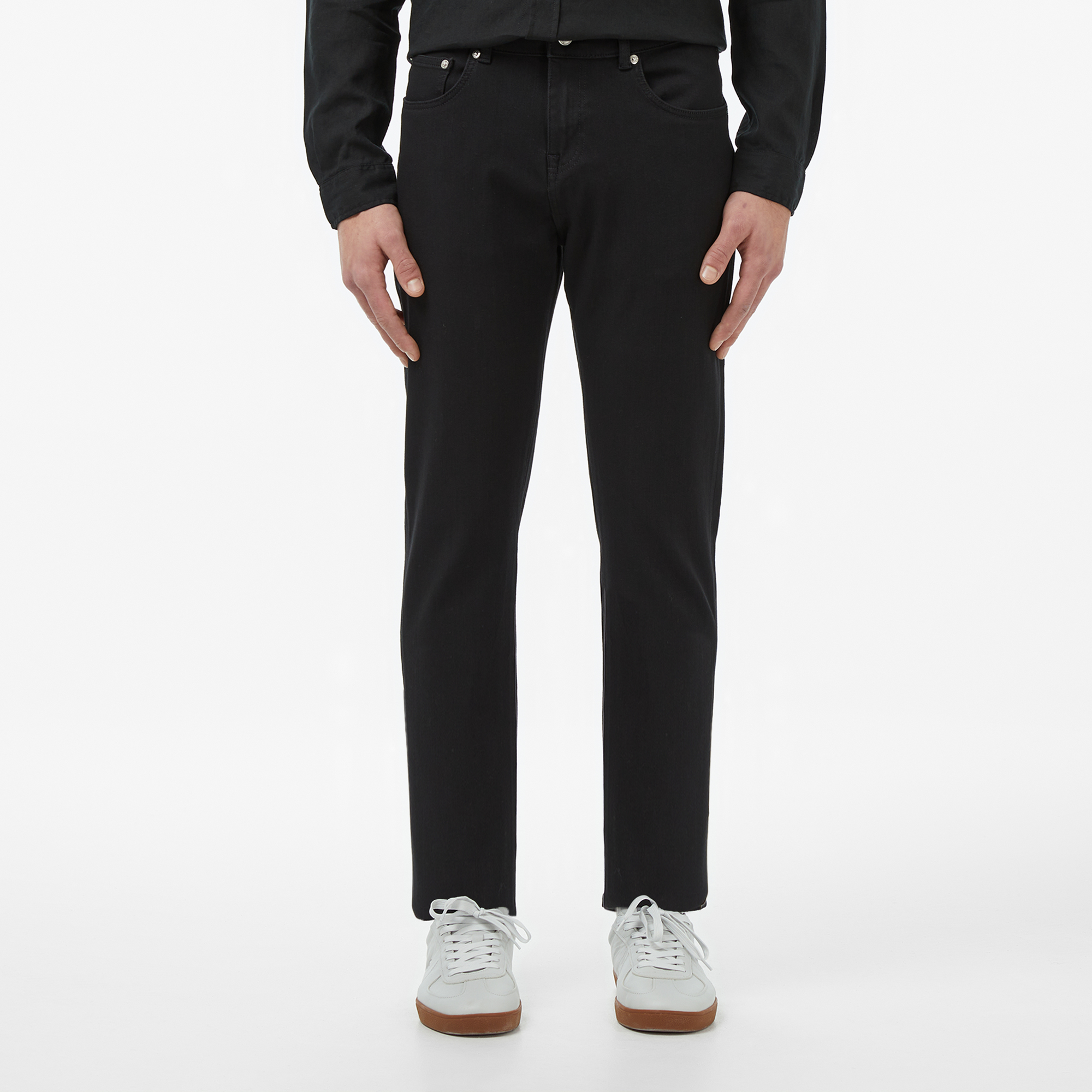 Lacoste Erkek Regular Fit Siyah Jean Pantolon görsel 6