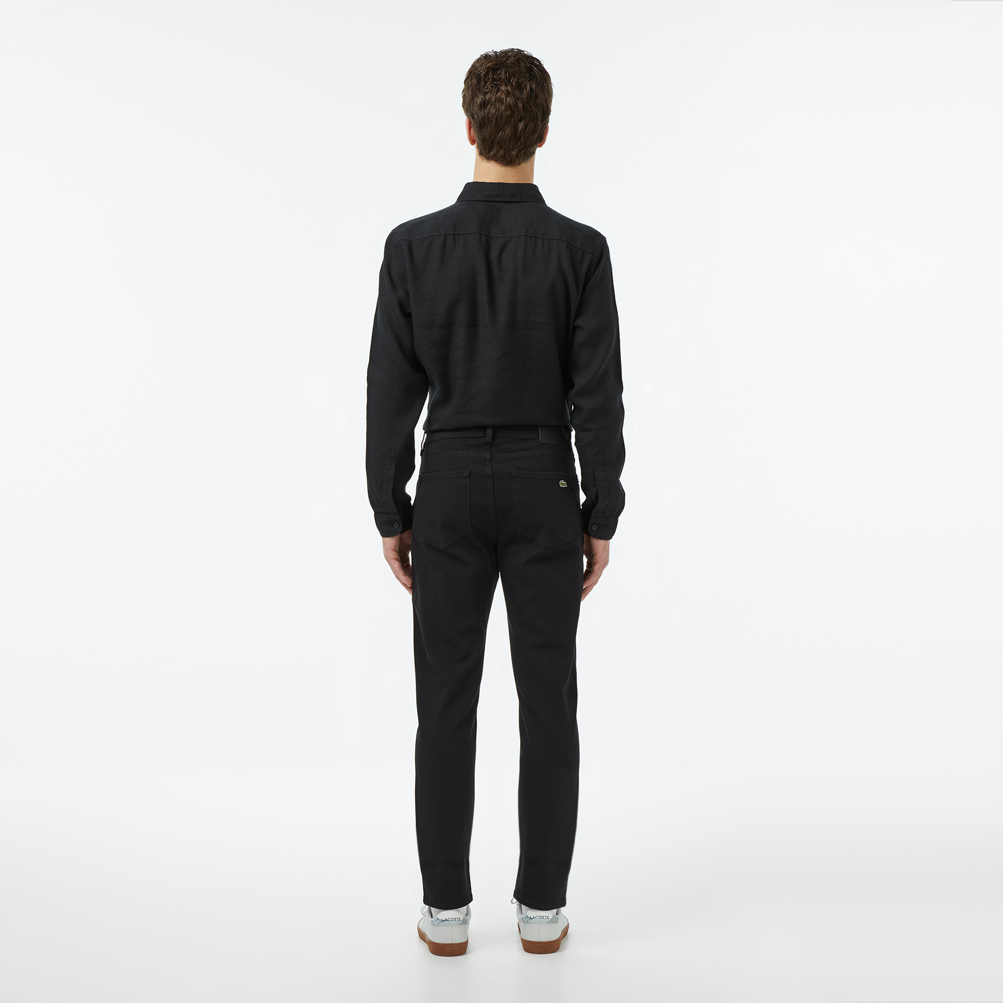 Lacoste Erkek Regular Fit Siyah Jean Pantolon görsel 2