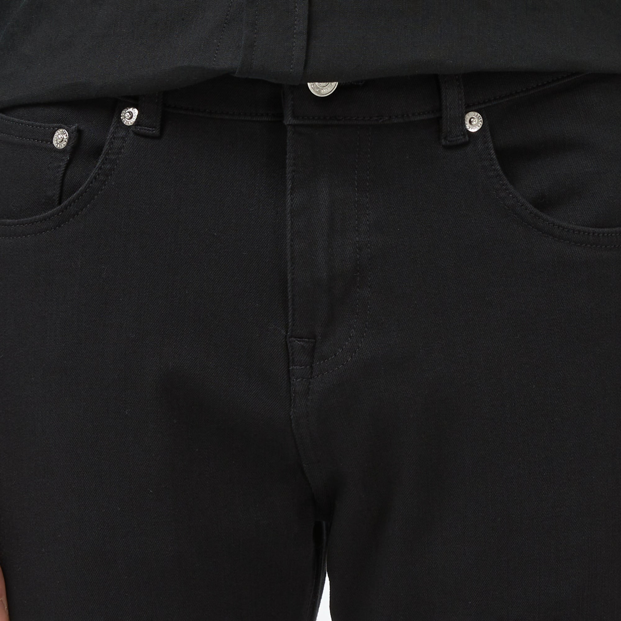 Erkek Regular Fit Siyah Jean Pantolon