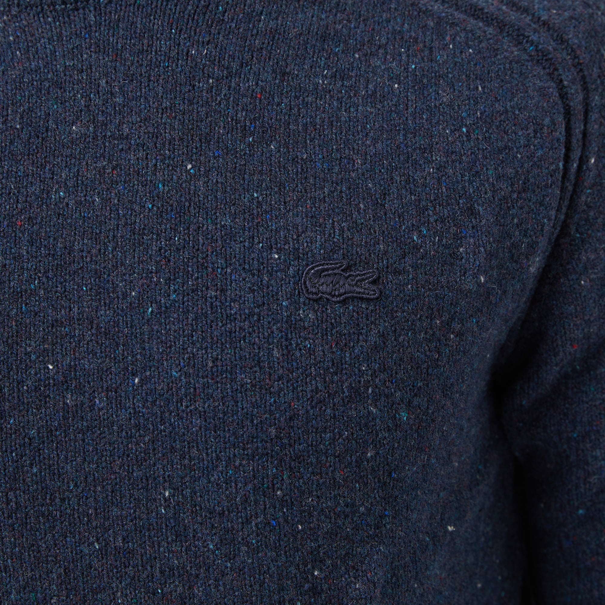 Erkek Classic Fit Bisiklet Yaka Yün Lacivert Kazak