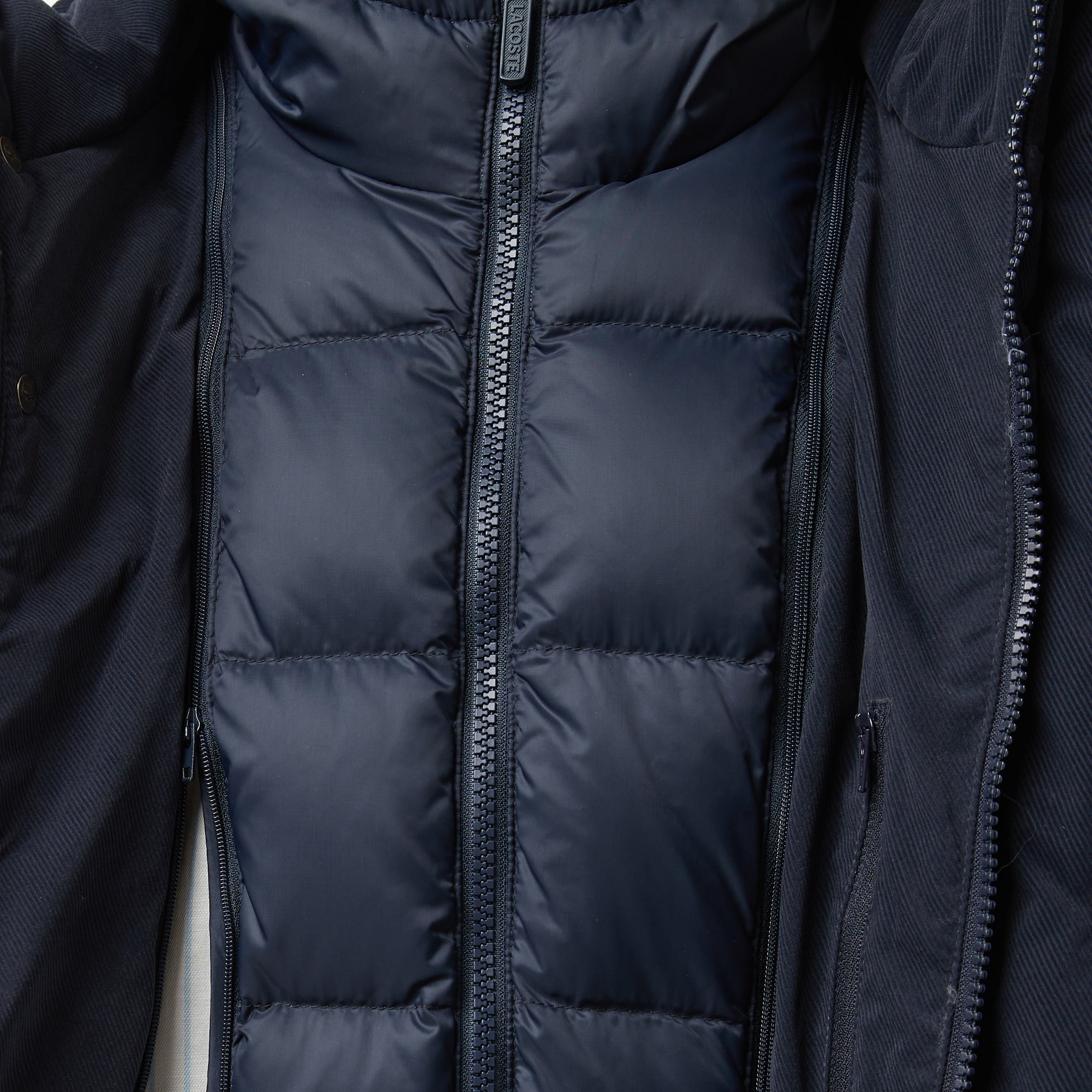 Erkek Kapüşonlu Lacivert Mont