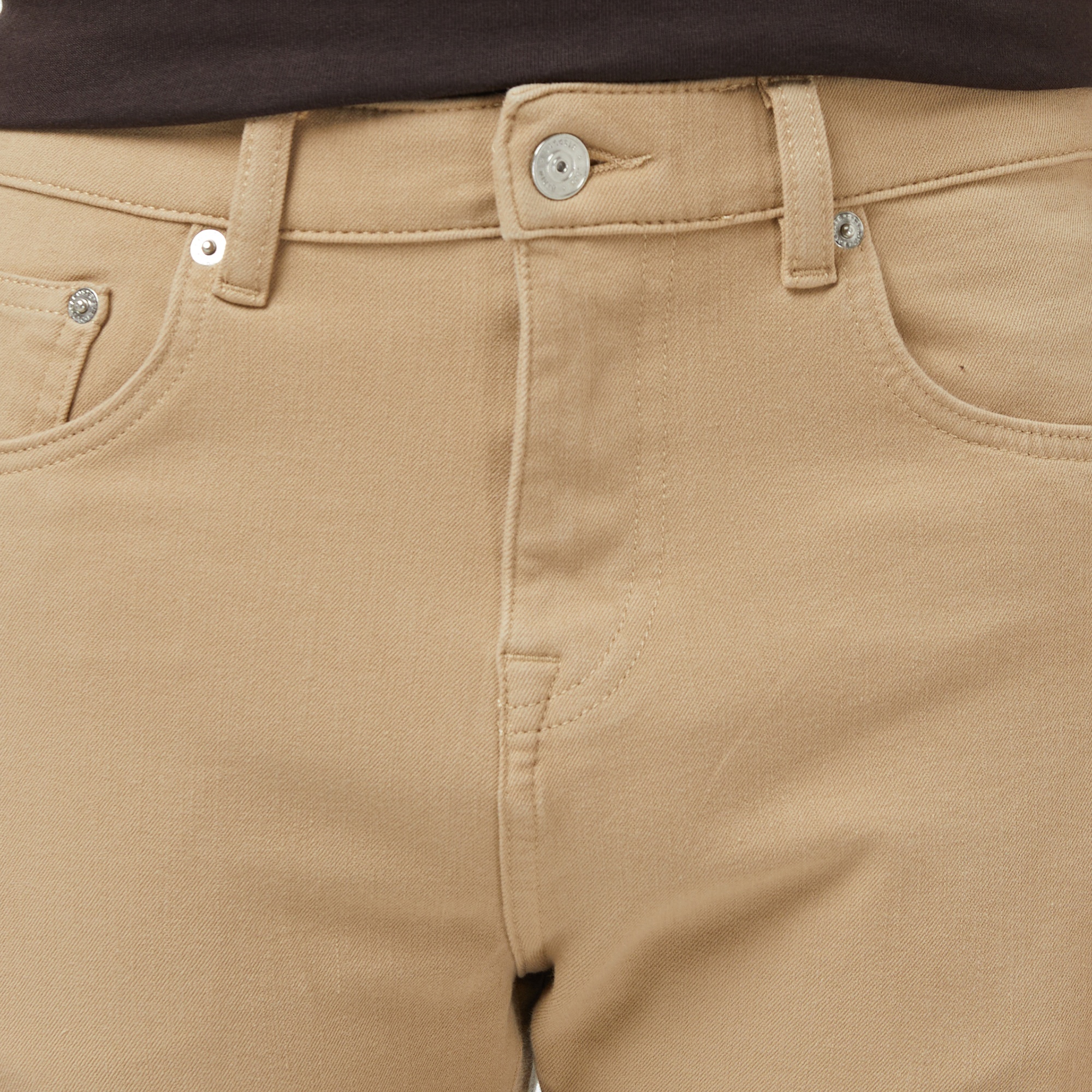 Erkek Slim Fit Bej Jean Pantolon