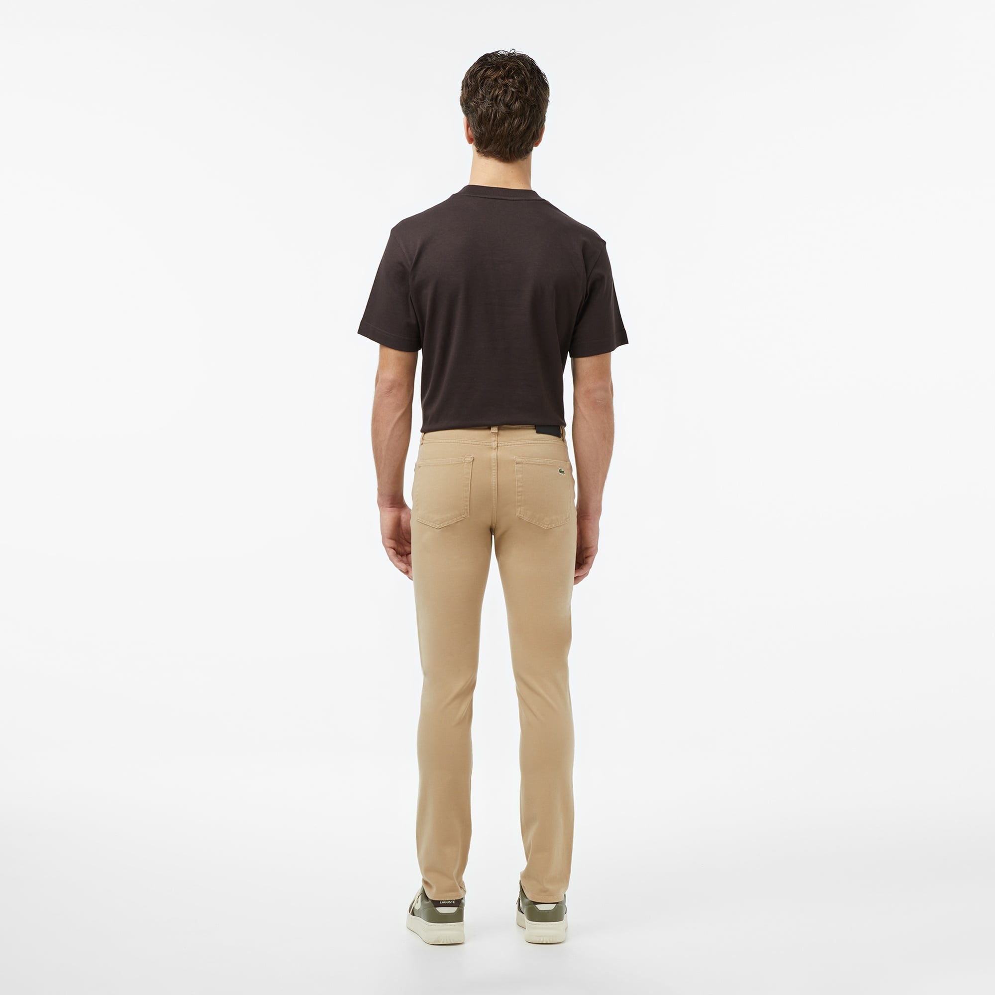 Erkek Slim Fit Bej Jean Pantolon