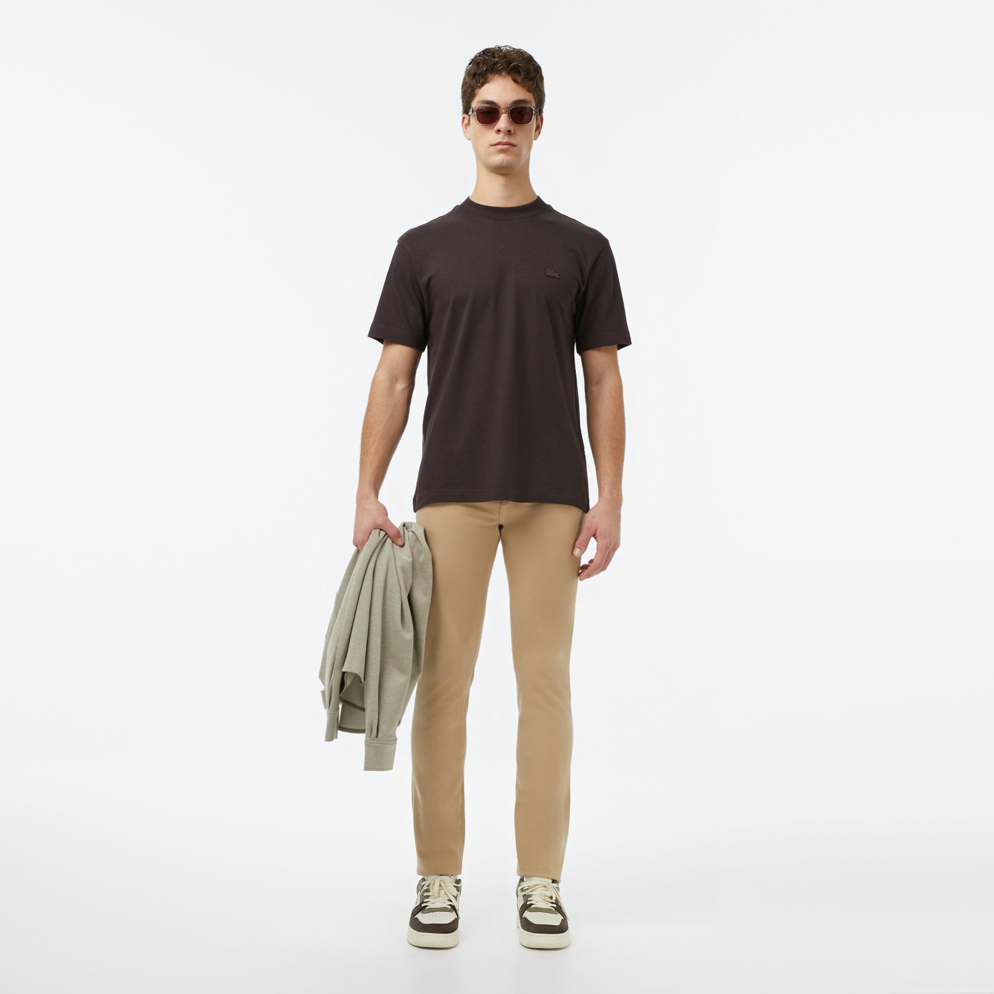 Erkek Slim Fit Bej Jean Pantolon