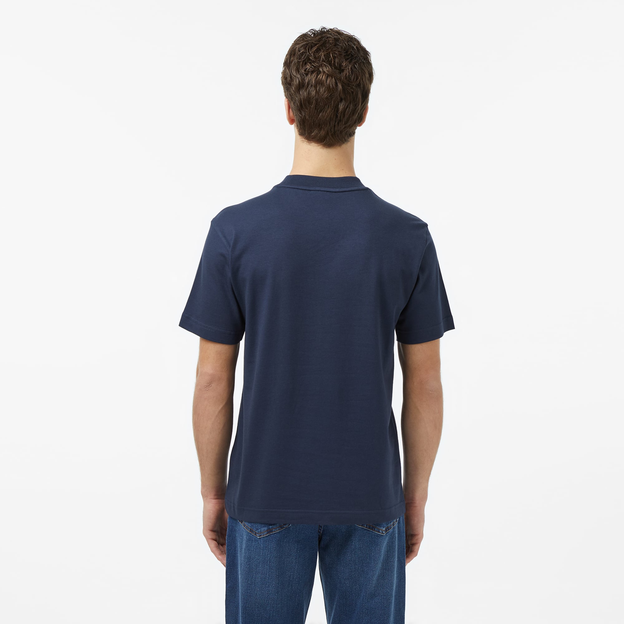 Lacoste Erkek Relaxed Fit Bisiklet Yaka Lacivert T-Shirt görsel 2