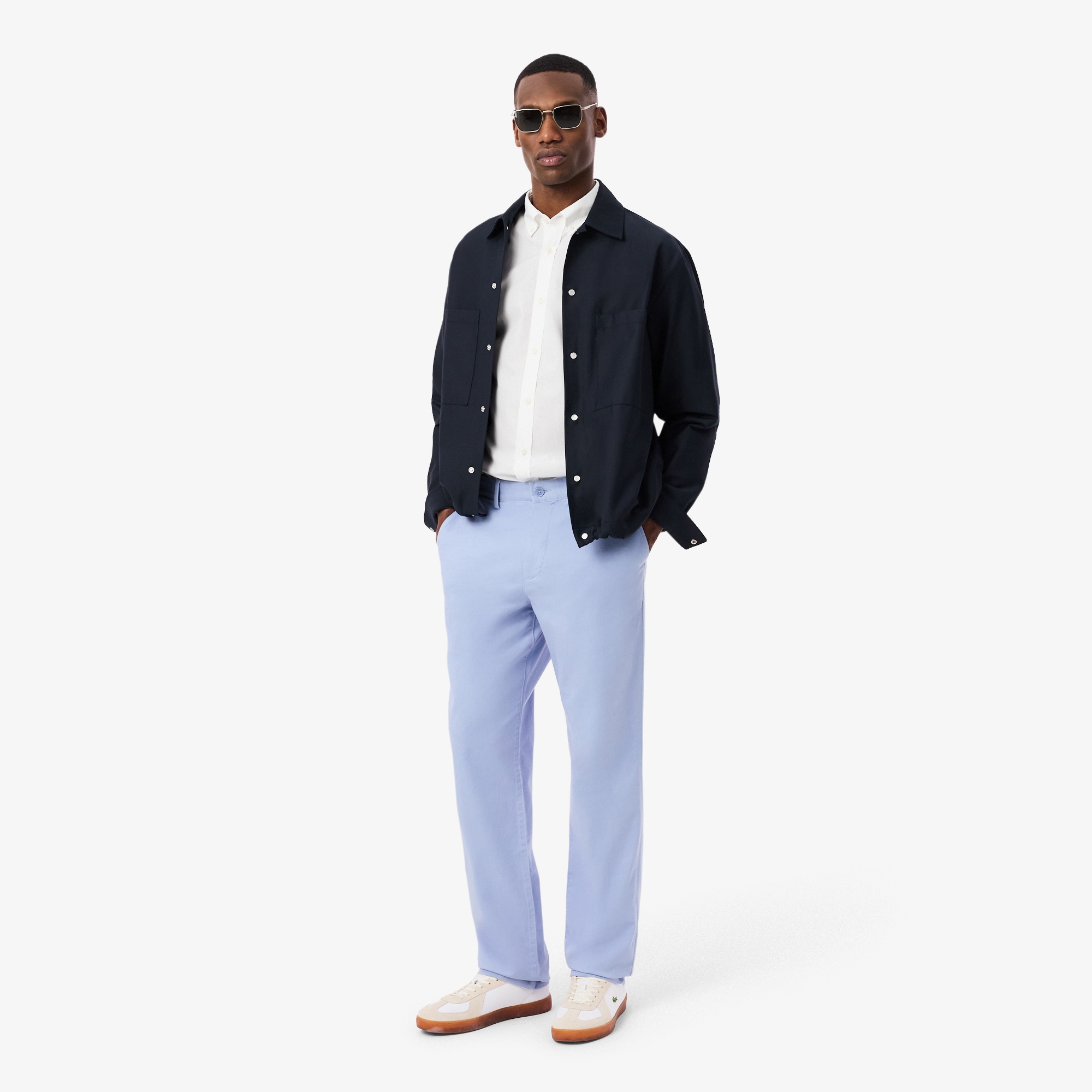 Erkek Regular Fit Düğmeli Yaka Beyaz Gömlek