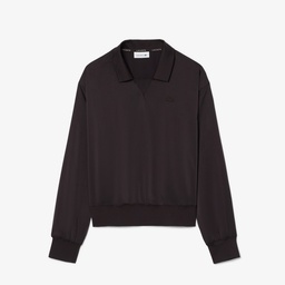 Kadın Relaxed Fit Koyu Kahverengi Polo Kahverengi