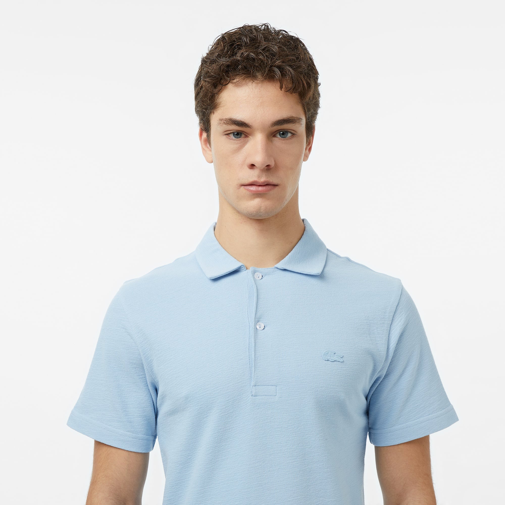Erkek Classic Fit Mavi Polo