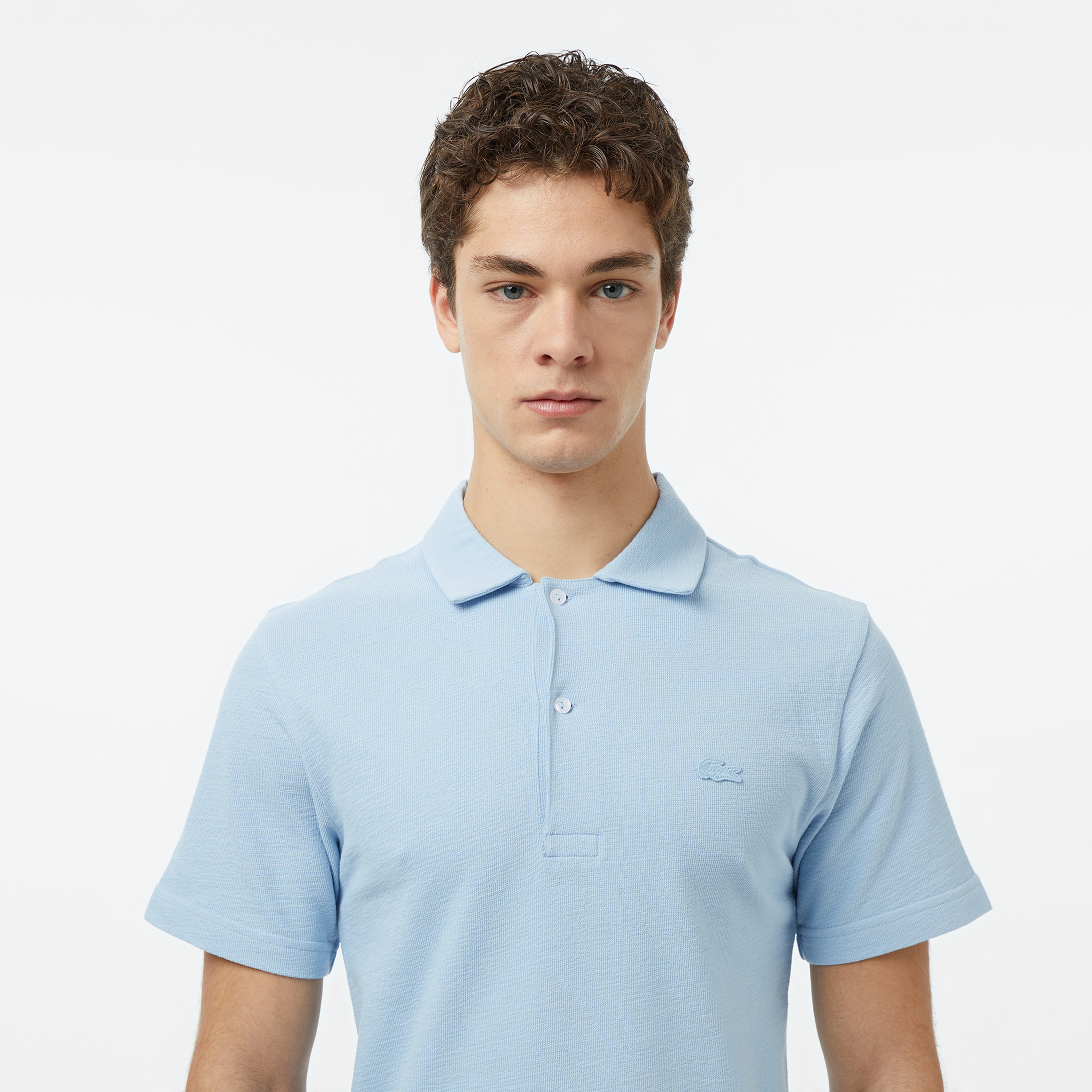 Erkek Classic Fit Mavi Polo