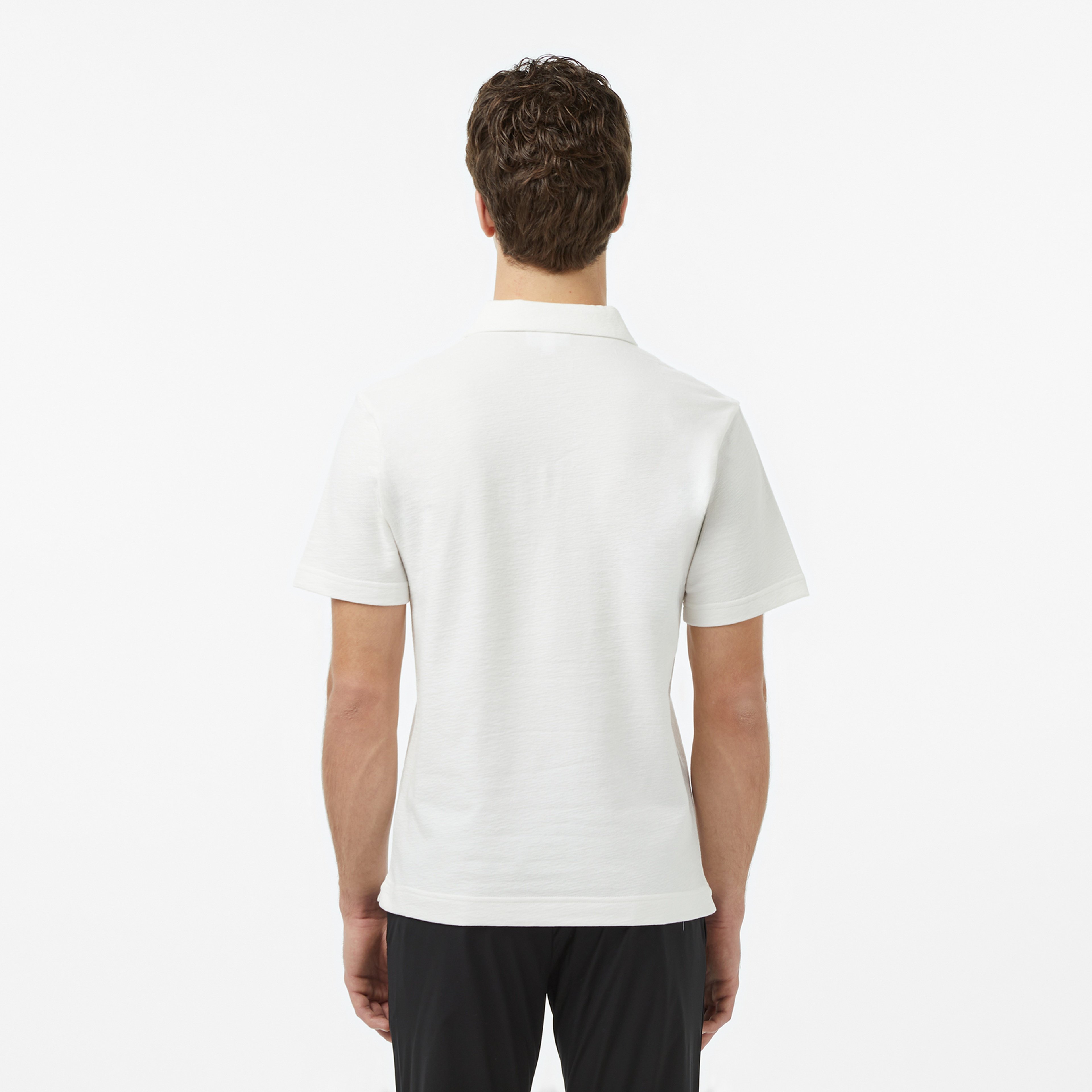 Erkek Classic Fit Beyaz Polo