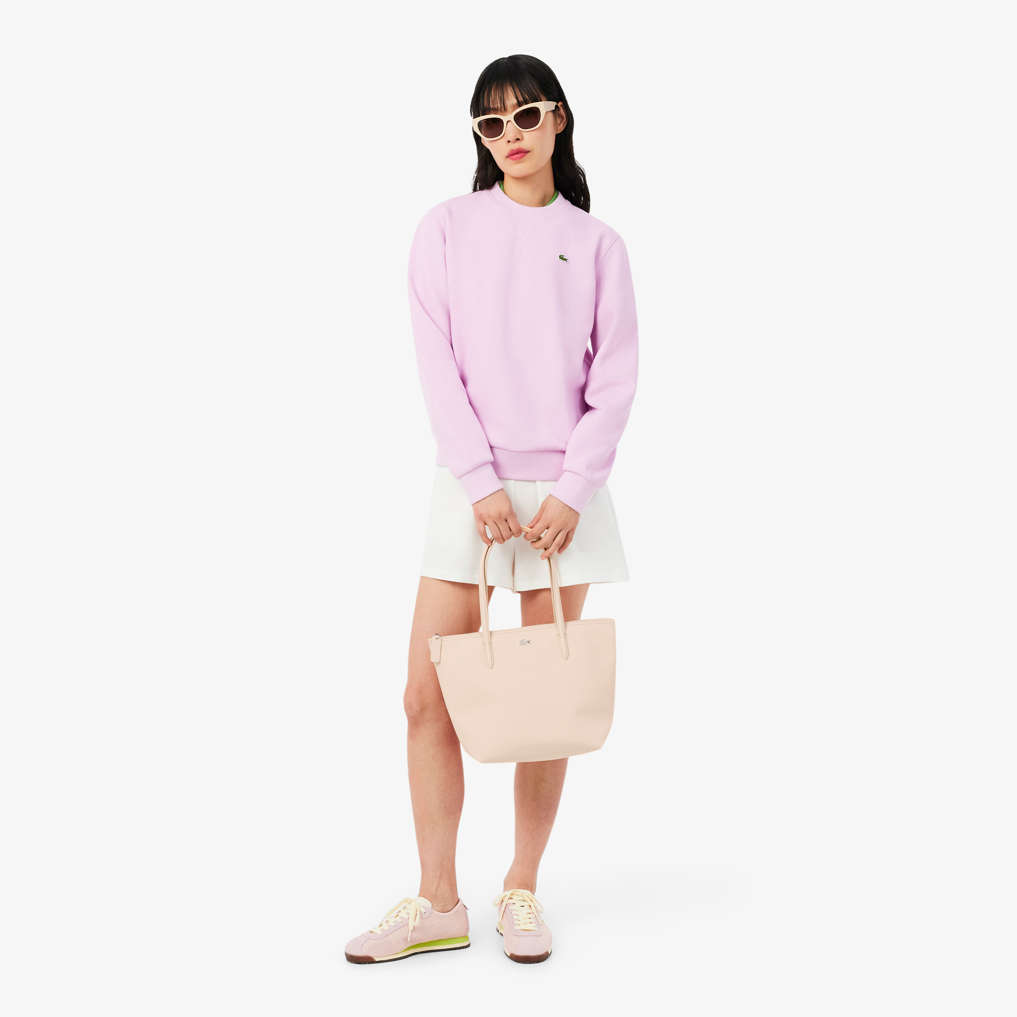 Lacoste Small L.12.12 Kadın Bej Omuz Çantası görsel 3