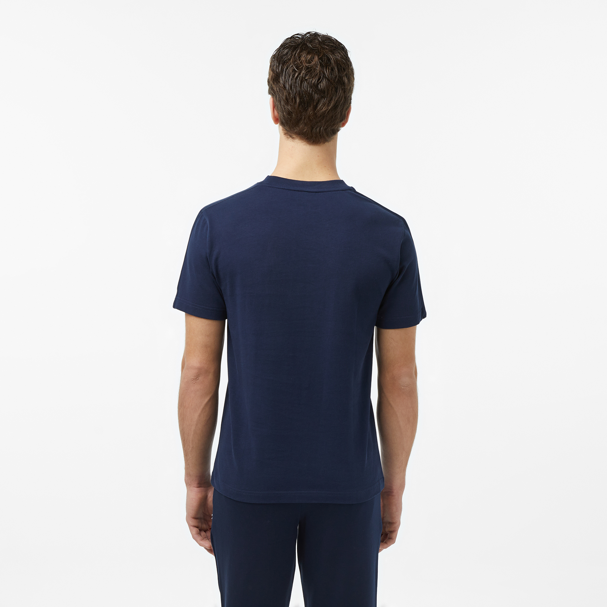 Lacoste Erkek Regular Fit Bisiklet Yaka Lacivert T-Shirt görsel 2