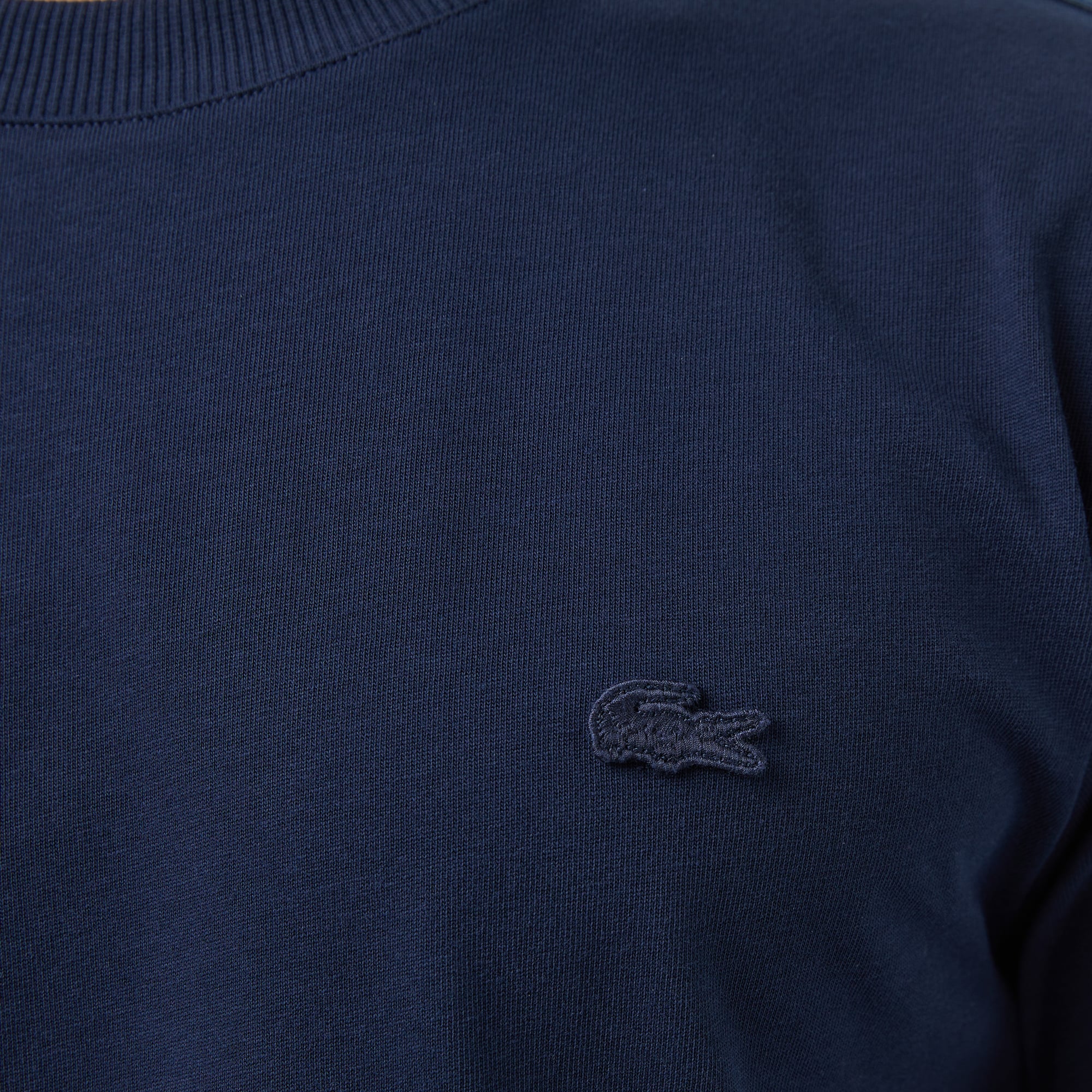 Lacoste Erkek Regular Fit Bisiklet Yaka Lacivert T-Shirt görsel 7