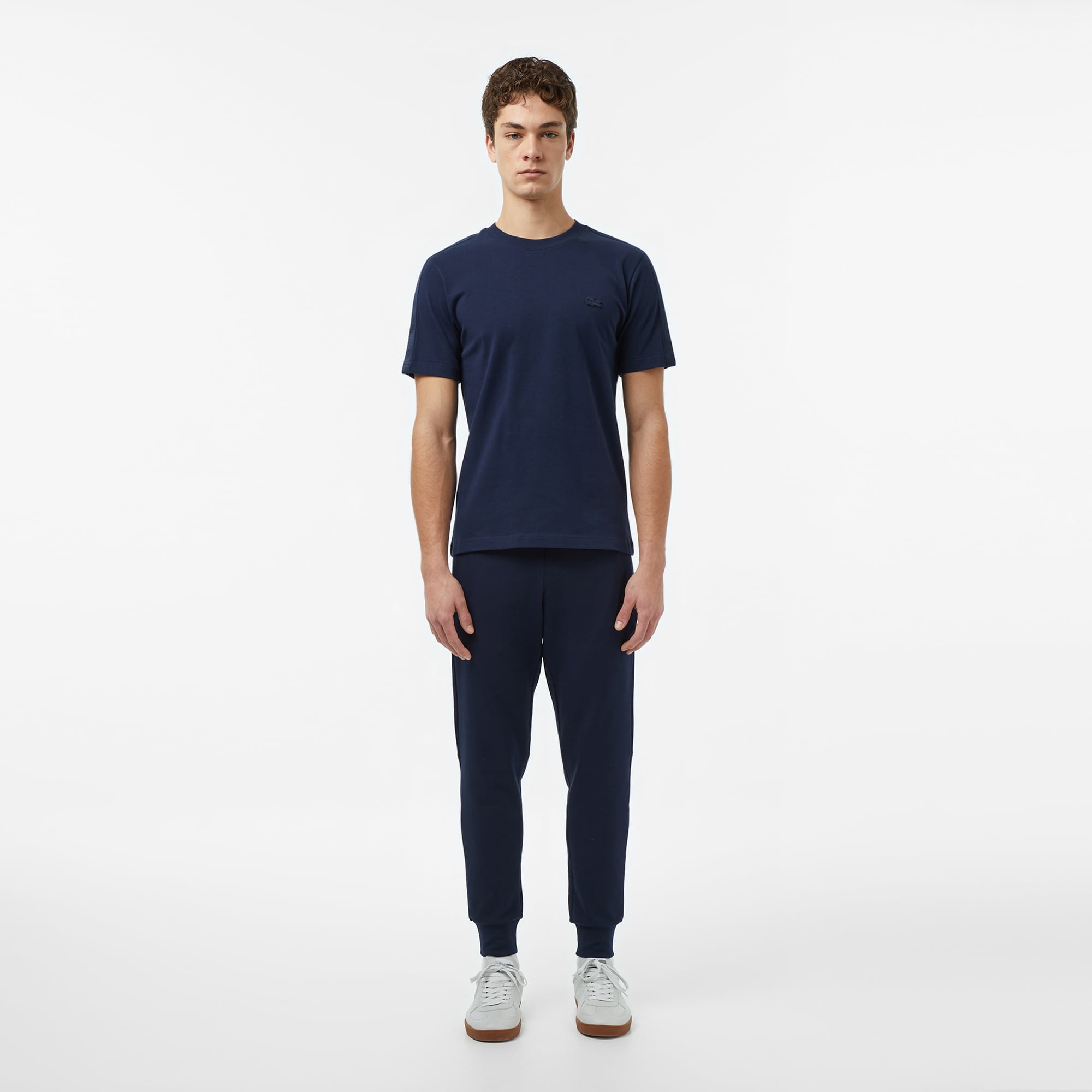 Lacoste Erkek Regular Fit Bisiklet Yaka Lacivert T-Shirt görsel 5