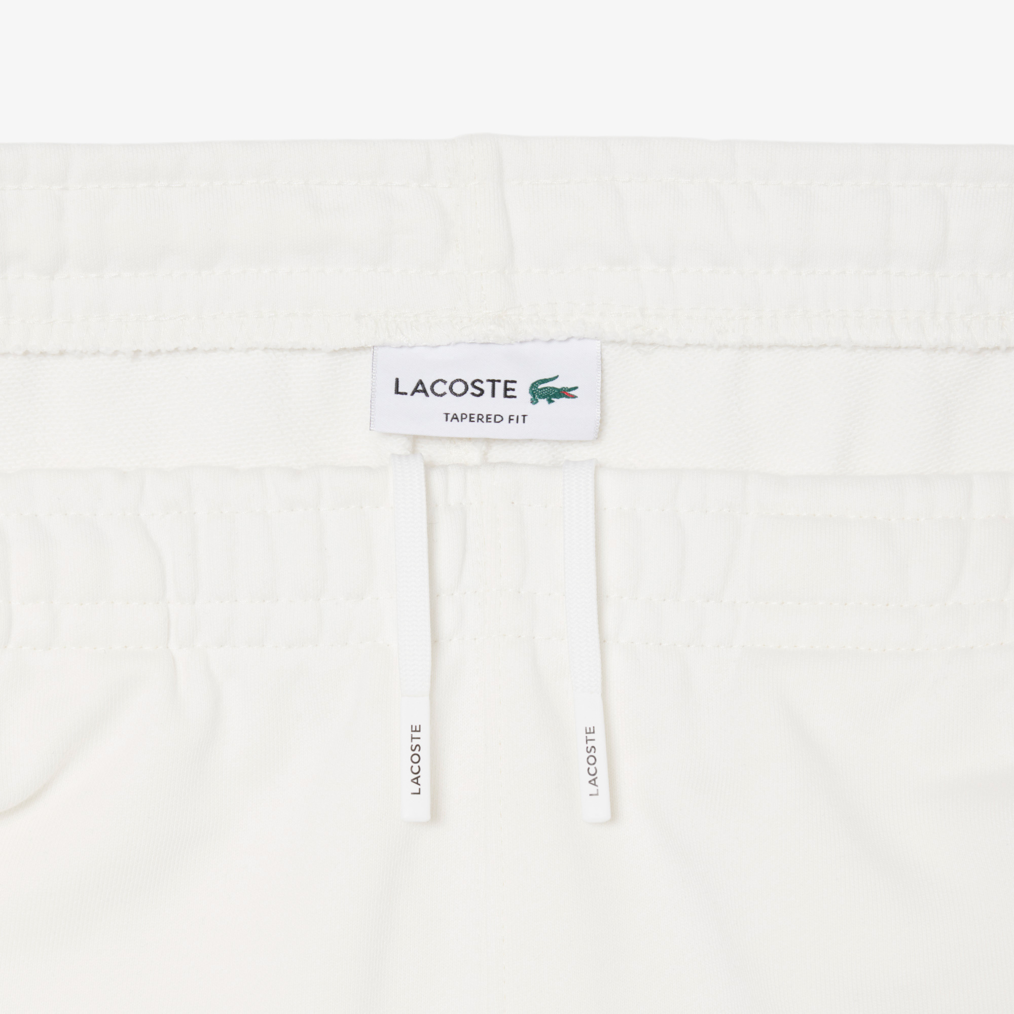 Lacoste Erkek Tapered Fit Beyaz Eşofman Altı görsel 7