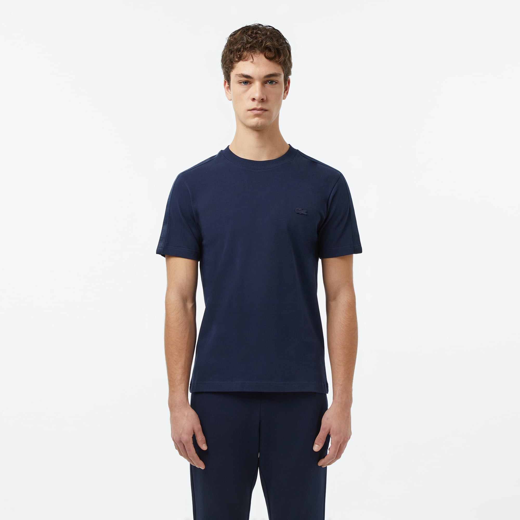 Lacoste Erkek Regular Fit Bisiklet Yaka Lacivert T-Shirt