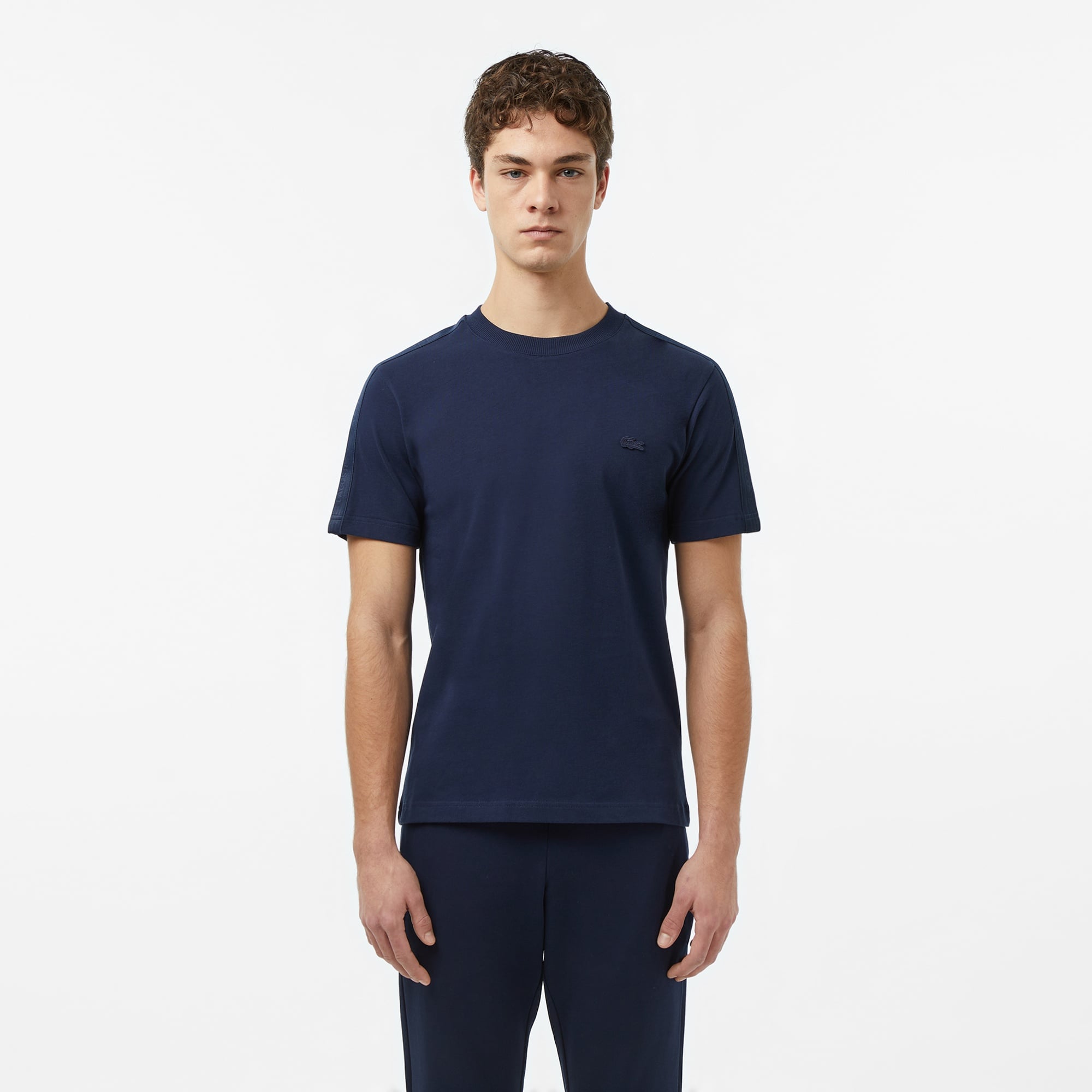 Erkek Regular Fit Bisiklet Yaka Lacivert T-Shirt
