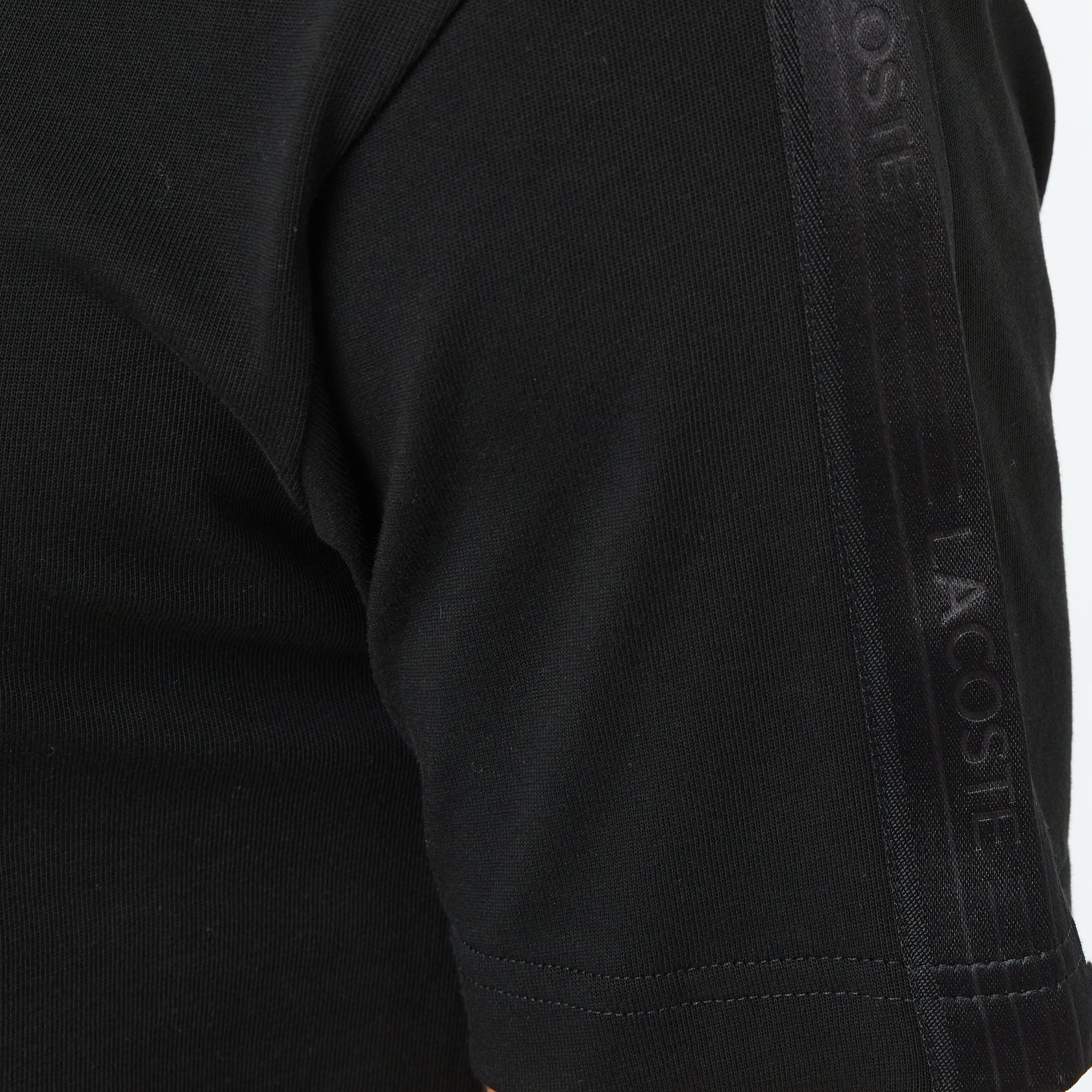Lacoste Erkek Regular Fit Bisiklet Yaka Siyah T-Shirt görsel 8