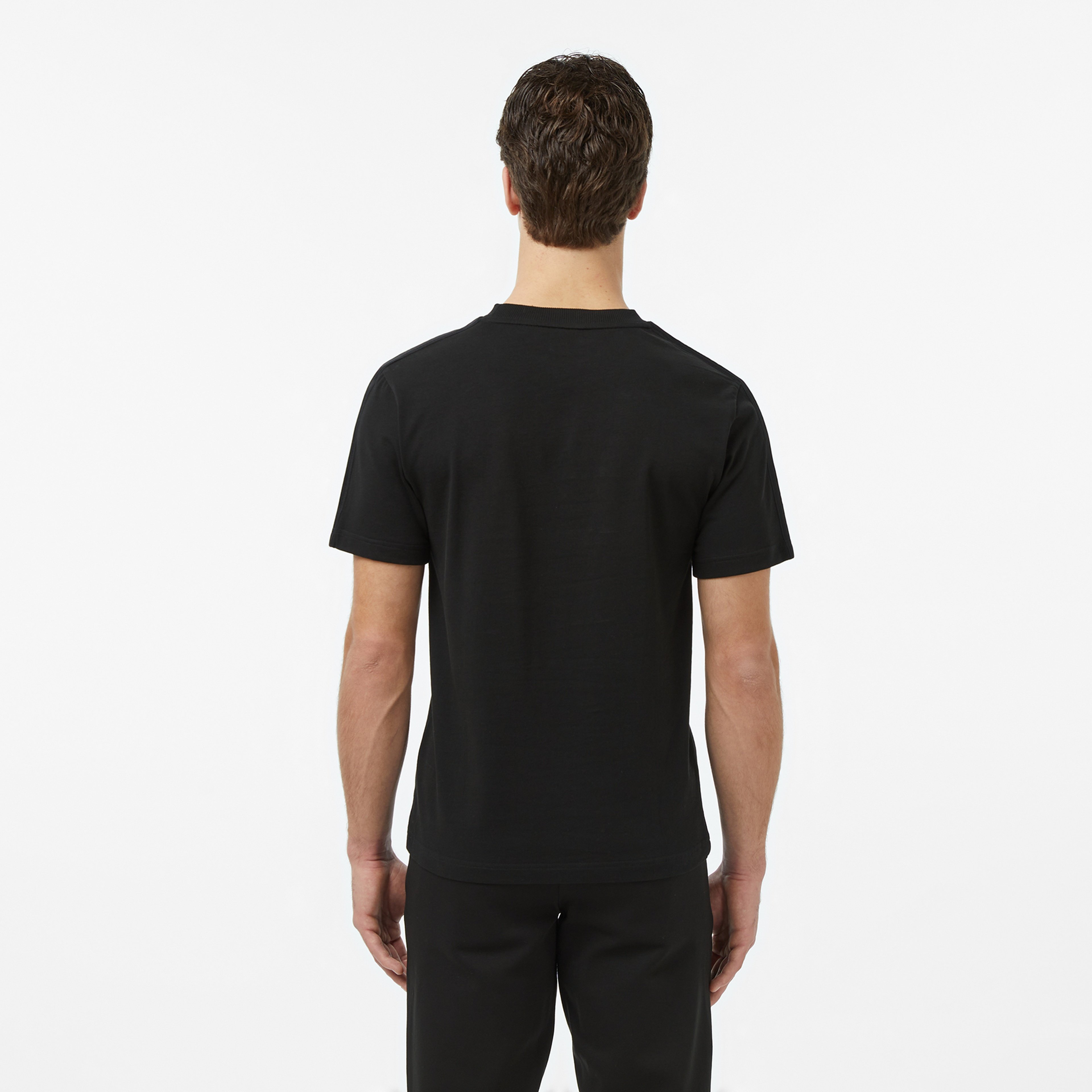 Erkek Regular Fit Bisiklet Yaka Siyah T-Shirt