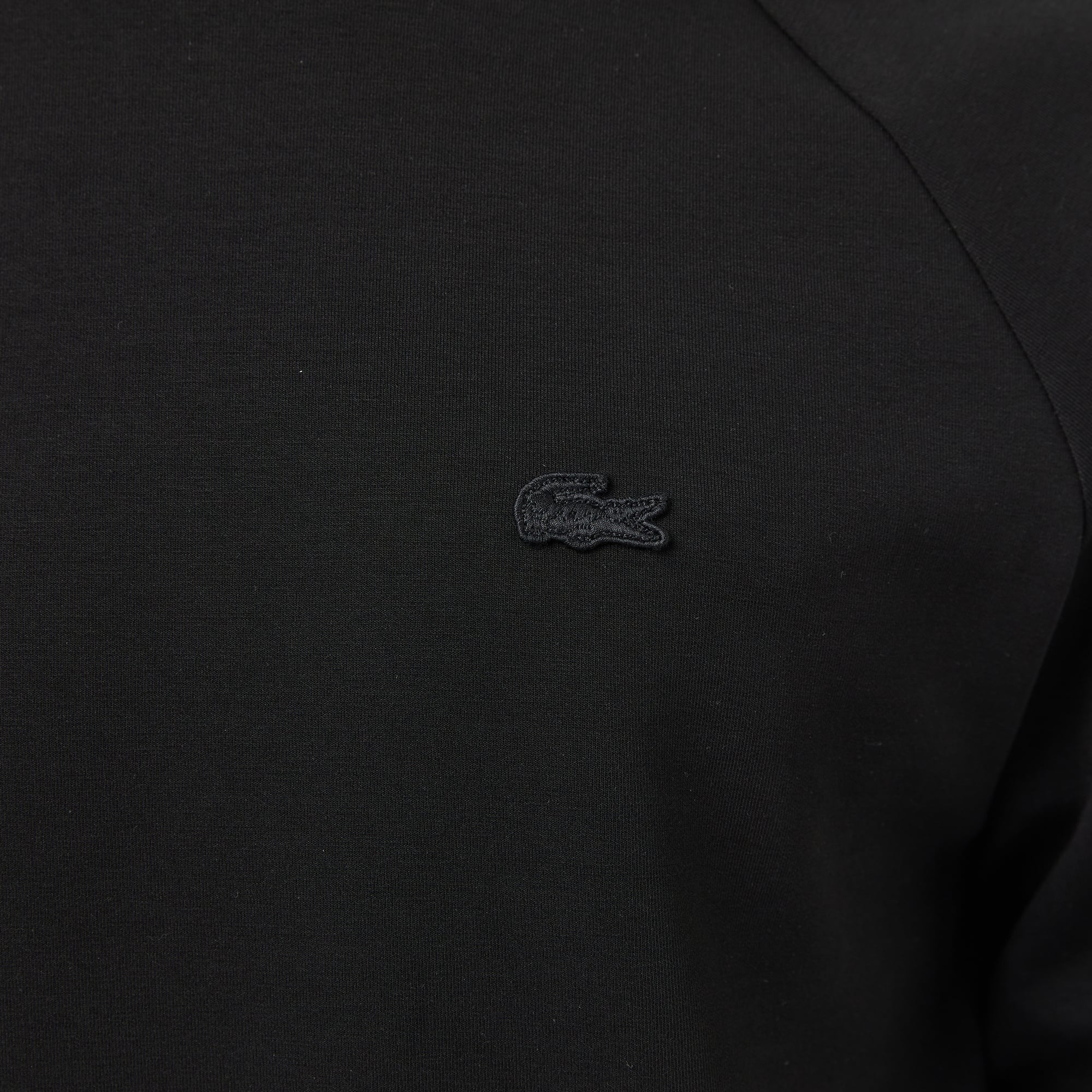 Lacoste Erkek Classic Fit Bisiklet Yaka Siyah Sweatshirt görsel 7