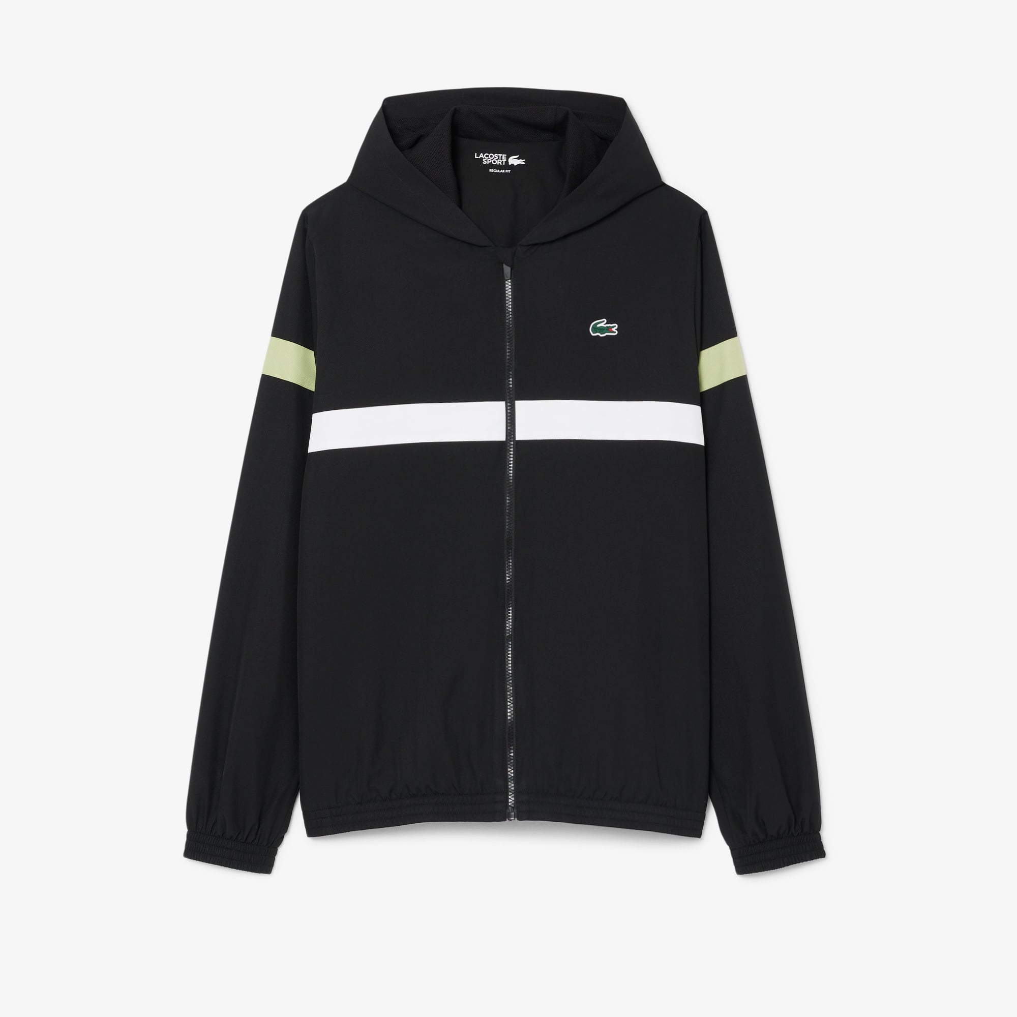 Lacoste Erkek Regular Fit Kapüşonlu Renk Bloklu Siyah Eşofman Takımı görsel 7