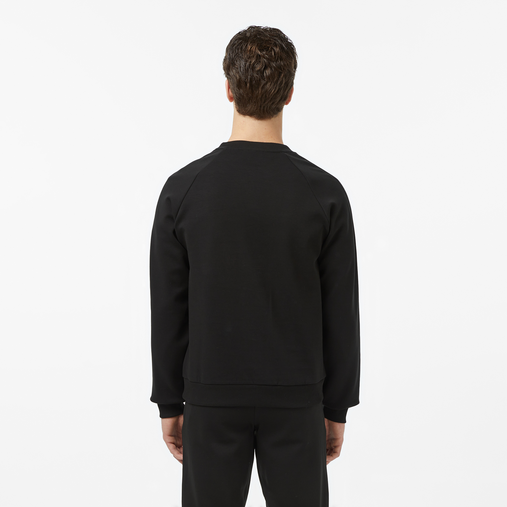 Lacoste Erkek Classic Fit Bisiklet Yaka Siyah Sweatshirt görsel 2