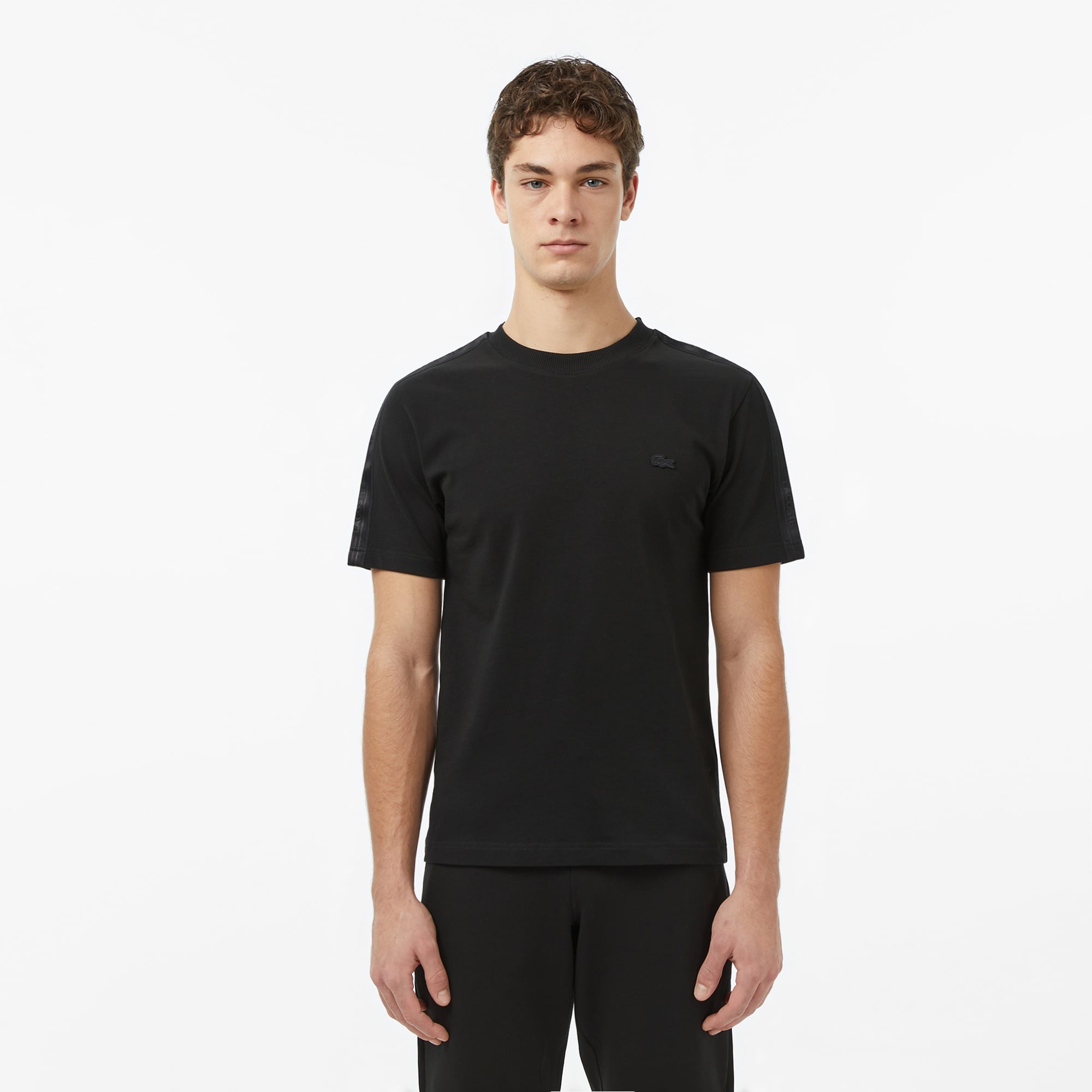 Erkek Regular Fit Bisiklet Yaka Siyah T-Shirt