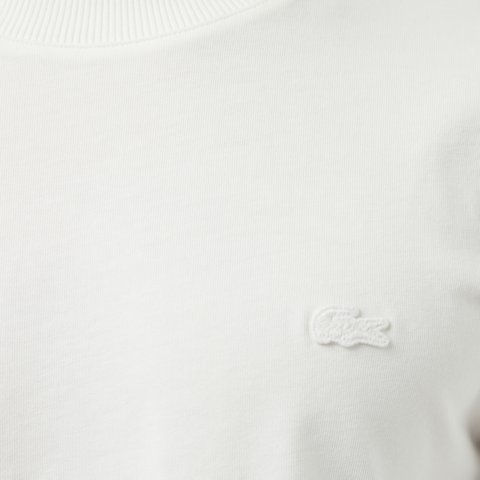 Lacoste Erkek Regular Fit Bisiklet Yaka Krem T-Shirt görsel 7
