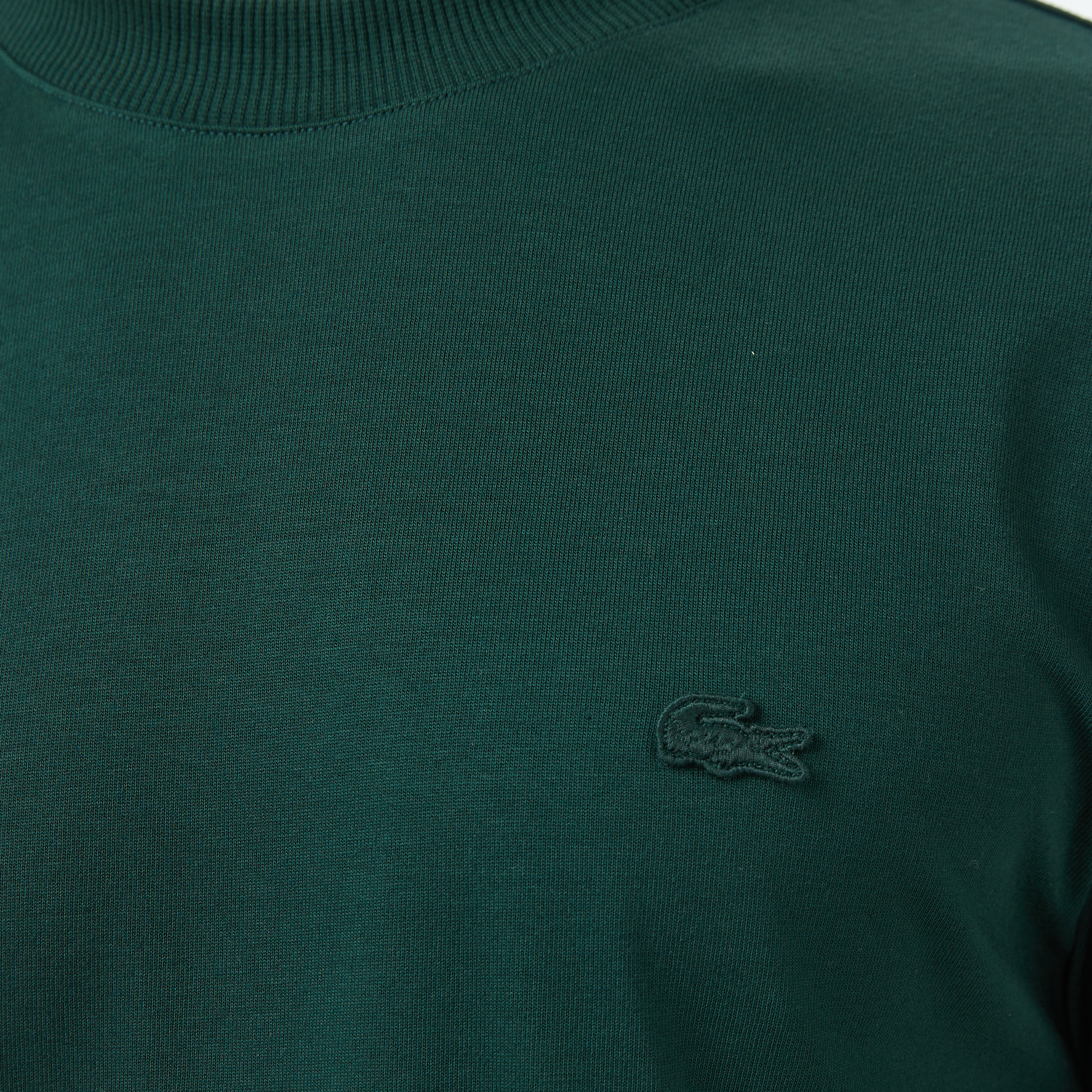 Lacoste Erkek Relaxed Fit Bisiklet Yaka Yeşil T-Shirt görsel 7