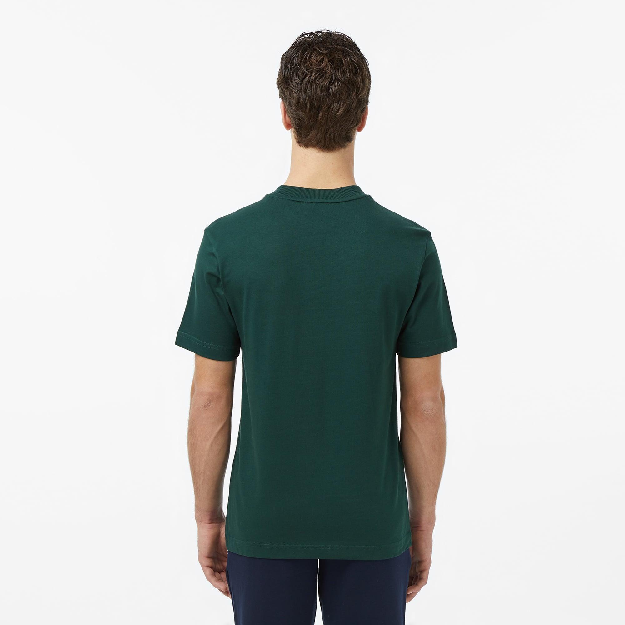 Erkek Relaxed Fit Bisiklet Yaka Yeşil T-Shirt