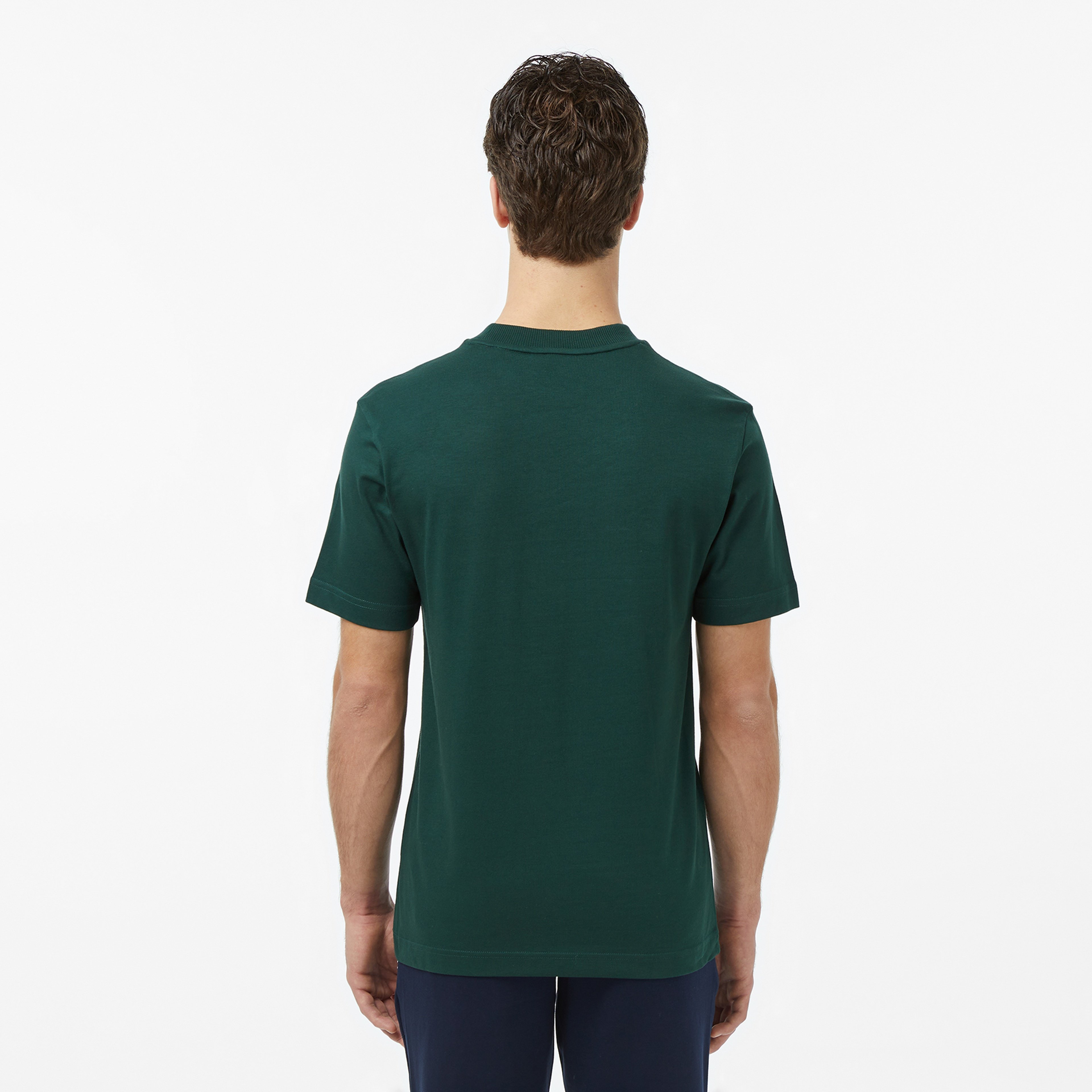 Erkek Relaxed Fit Bisiklet Yaka Yeşil T-Shirt