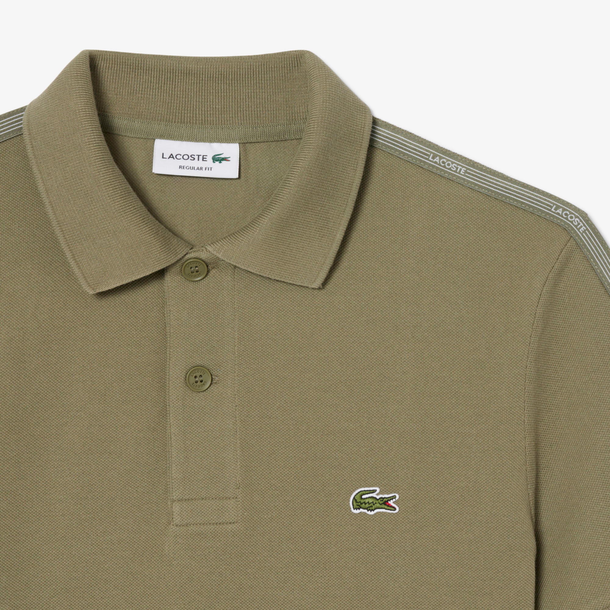 Lacoste Erkek Regular Fit Haki Polo görsel 6