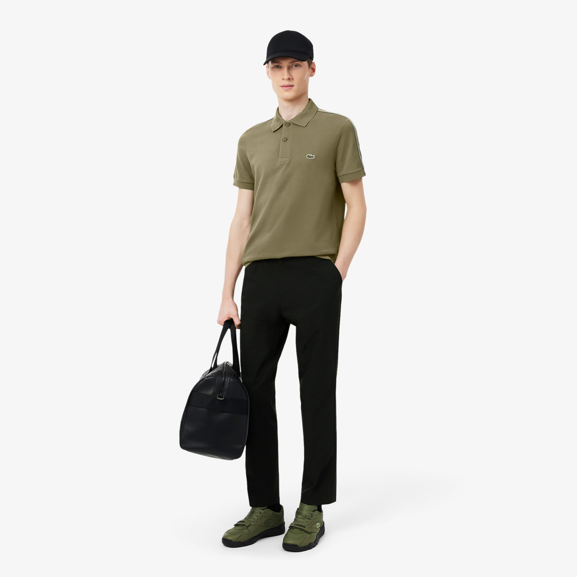 Lacoste Erkek Regular Fit Haki Polo görsel 4