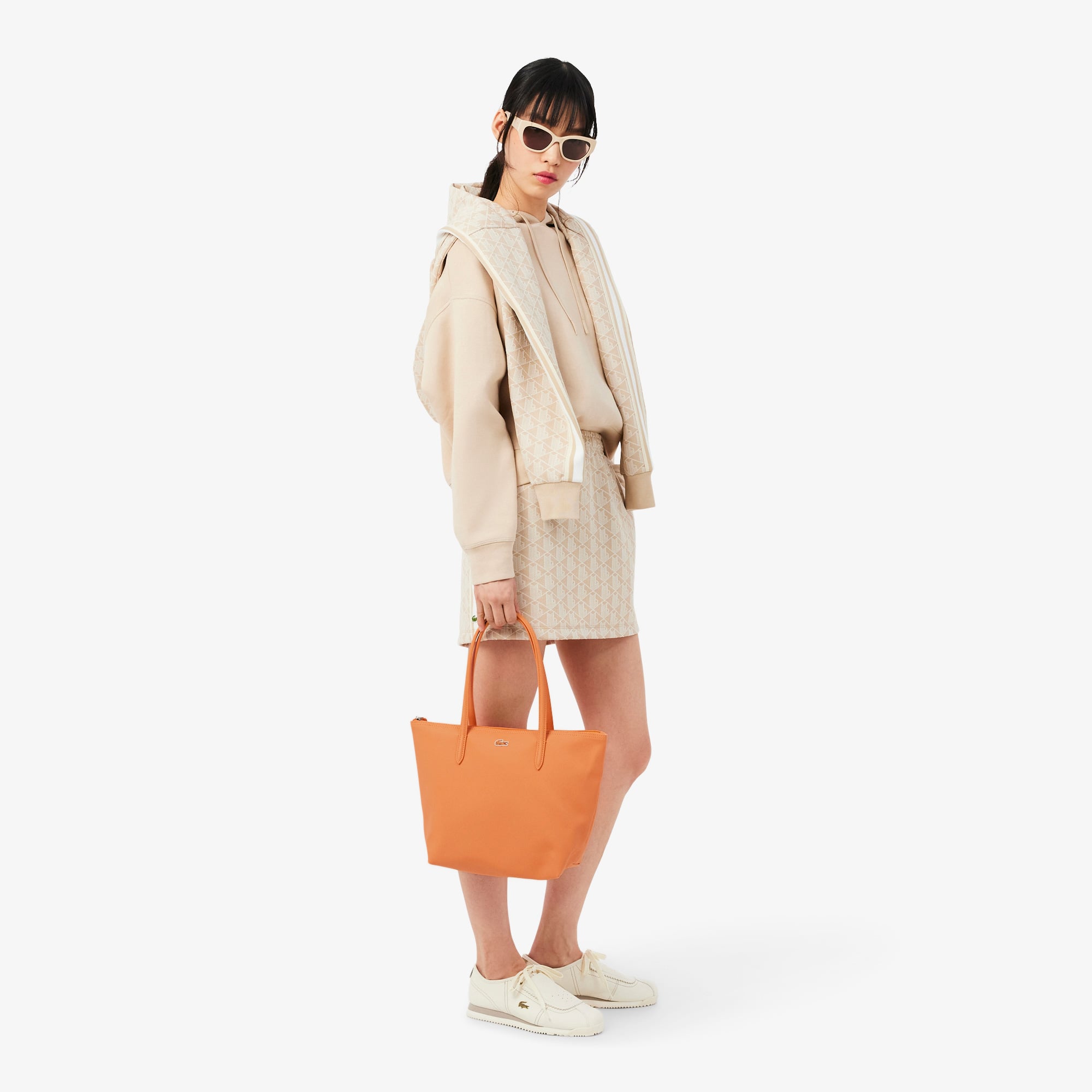 Lacoste Small L.12.12 Kadın Turuncu Omuz Çantası görsel 3