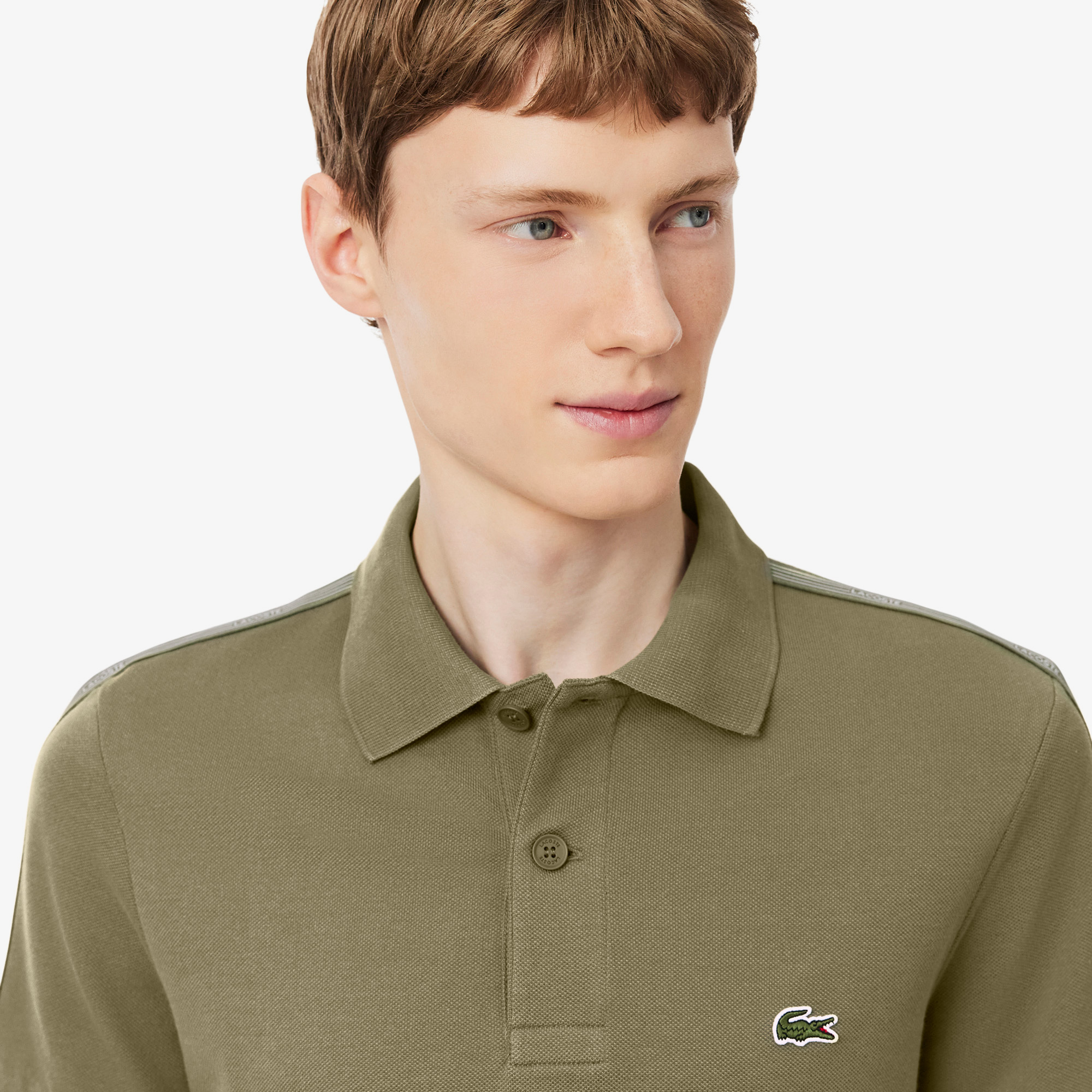 Lacoste Erkek Regular Fit Haki Polo görsel 2