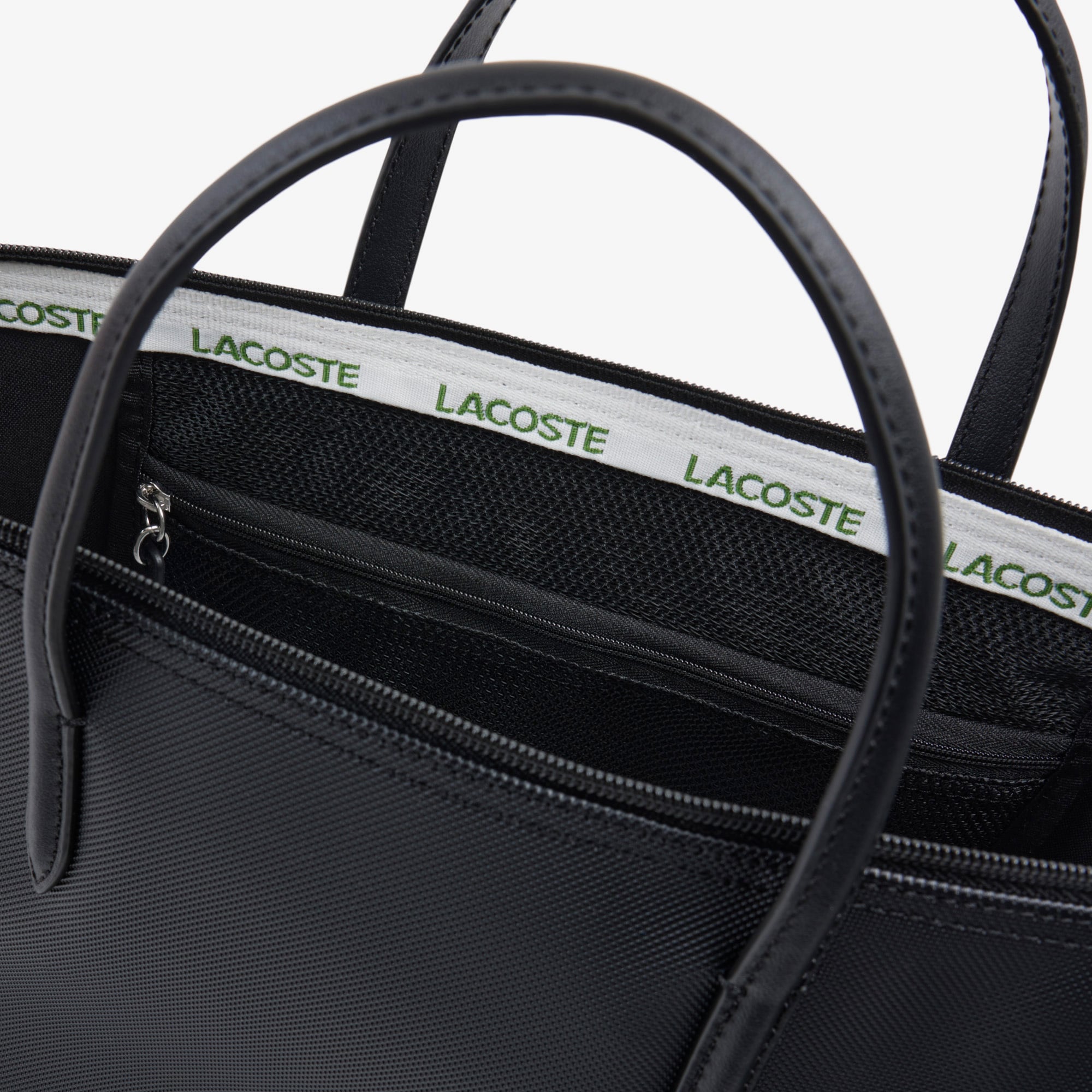 Lacoste L.12.12 Kadın Siyah Omuz Çantası görsel 4