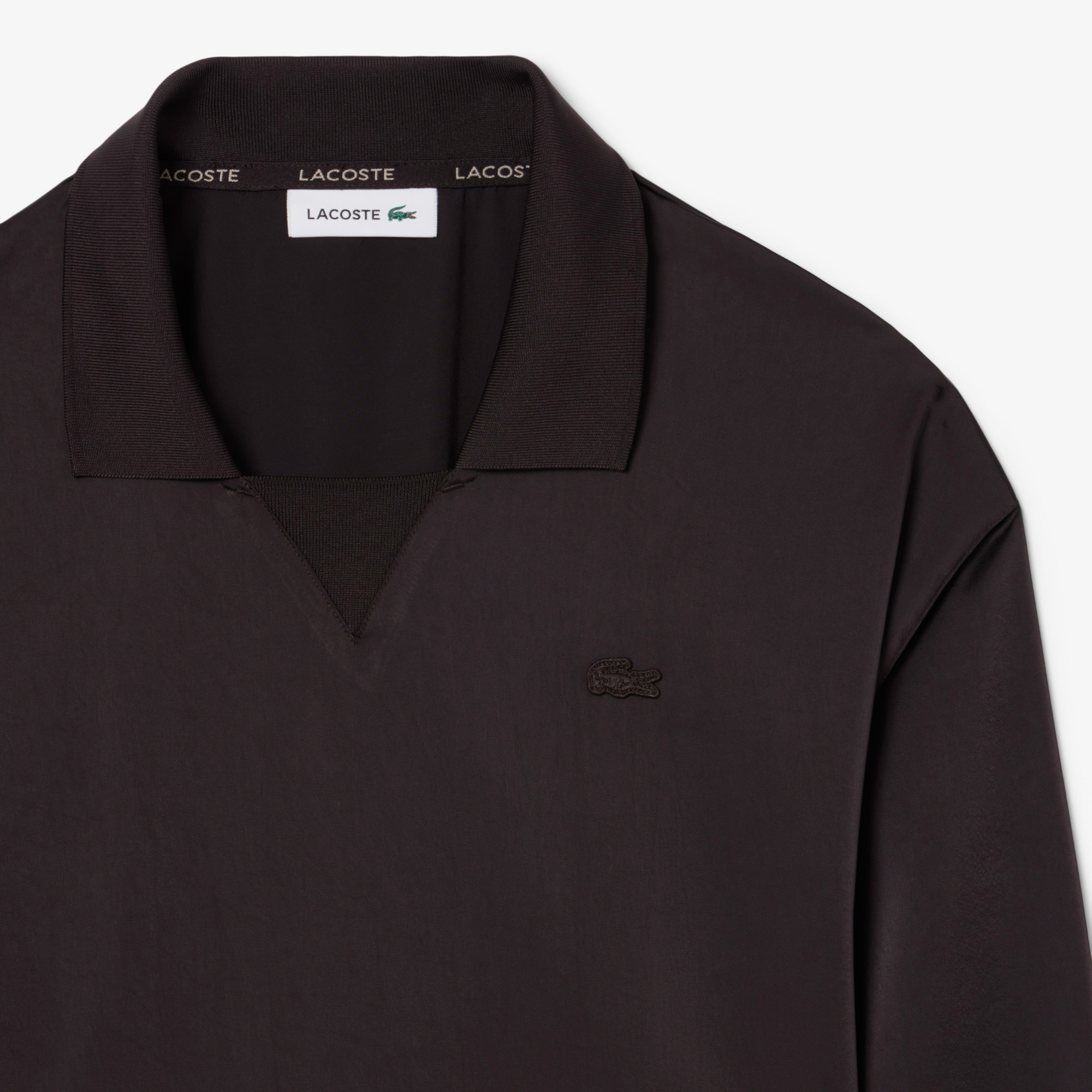 Kadın Regular Fit Uzun Kollu Polo Yaka Kahverengi Elbise