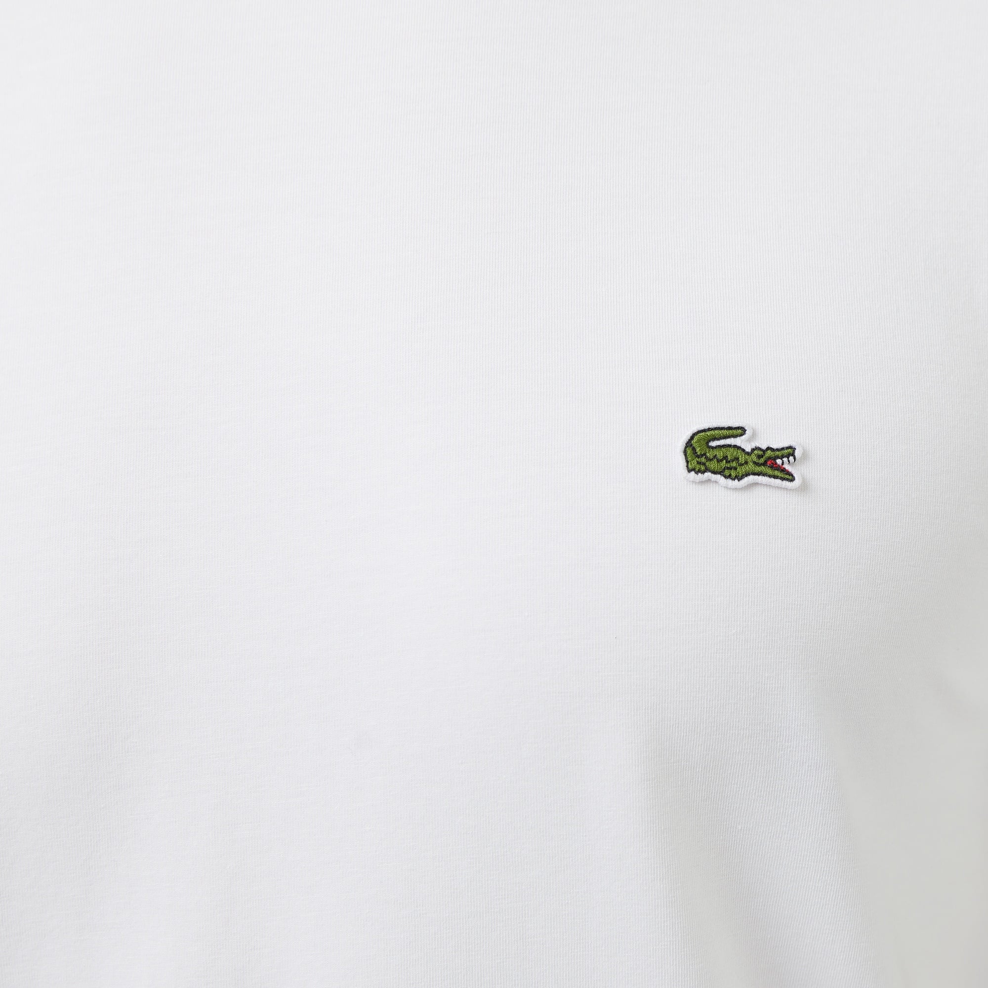 Erkek Slim Fit Bisiklet Yaka Beyaz T-Shirt