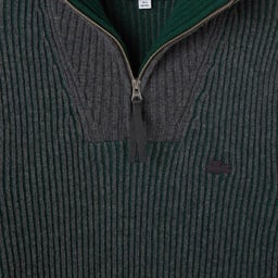 Erkek Classic Fit Polo Yaka Gri Kazak Gri