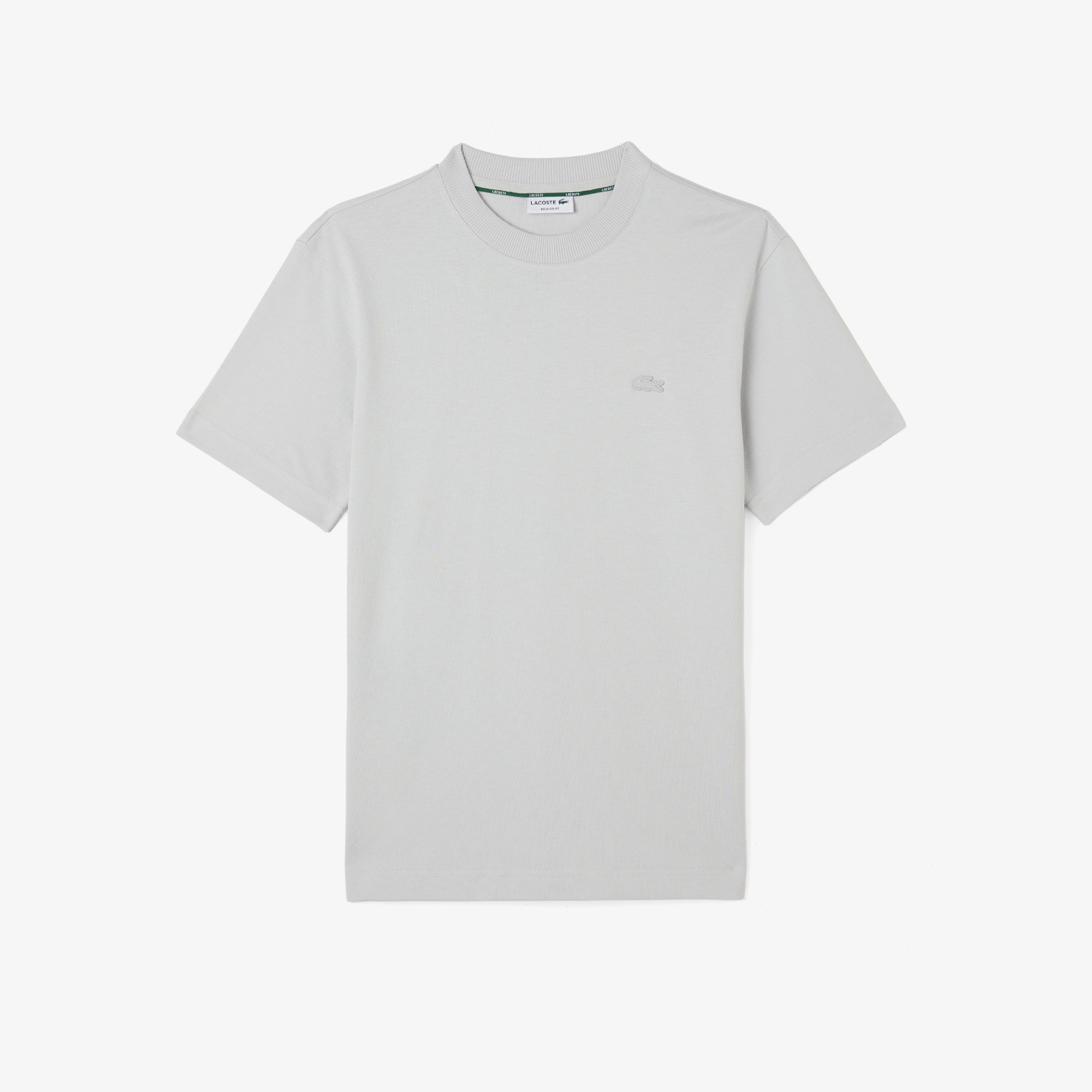 Lacoste Erkek Relaxed Fit Bisiklet Yaka Gri T-Shirt görsel 3
